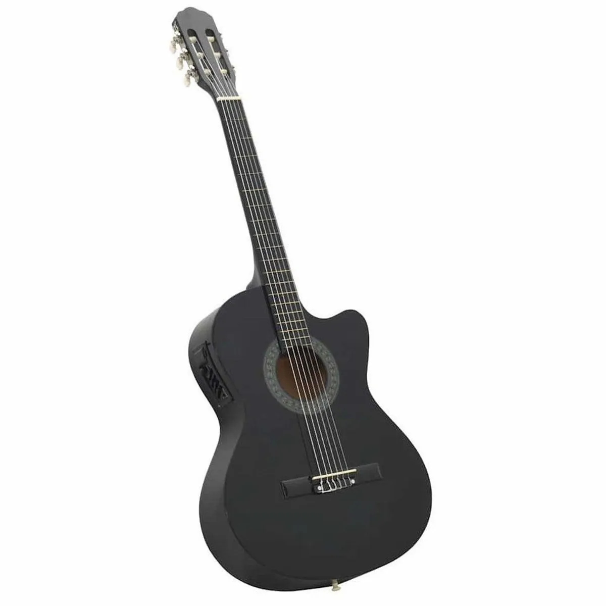 furnicato Akustikgitarre Cutaway, Massivholz, 4-Band-Equalizer, umfangreiches Zubehör 3