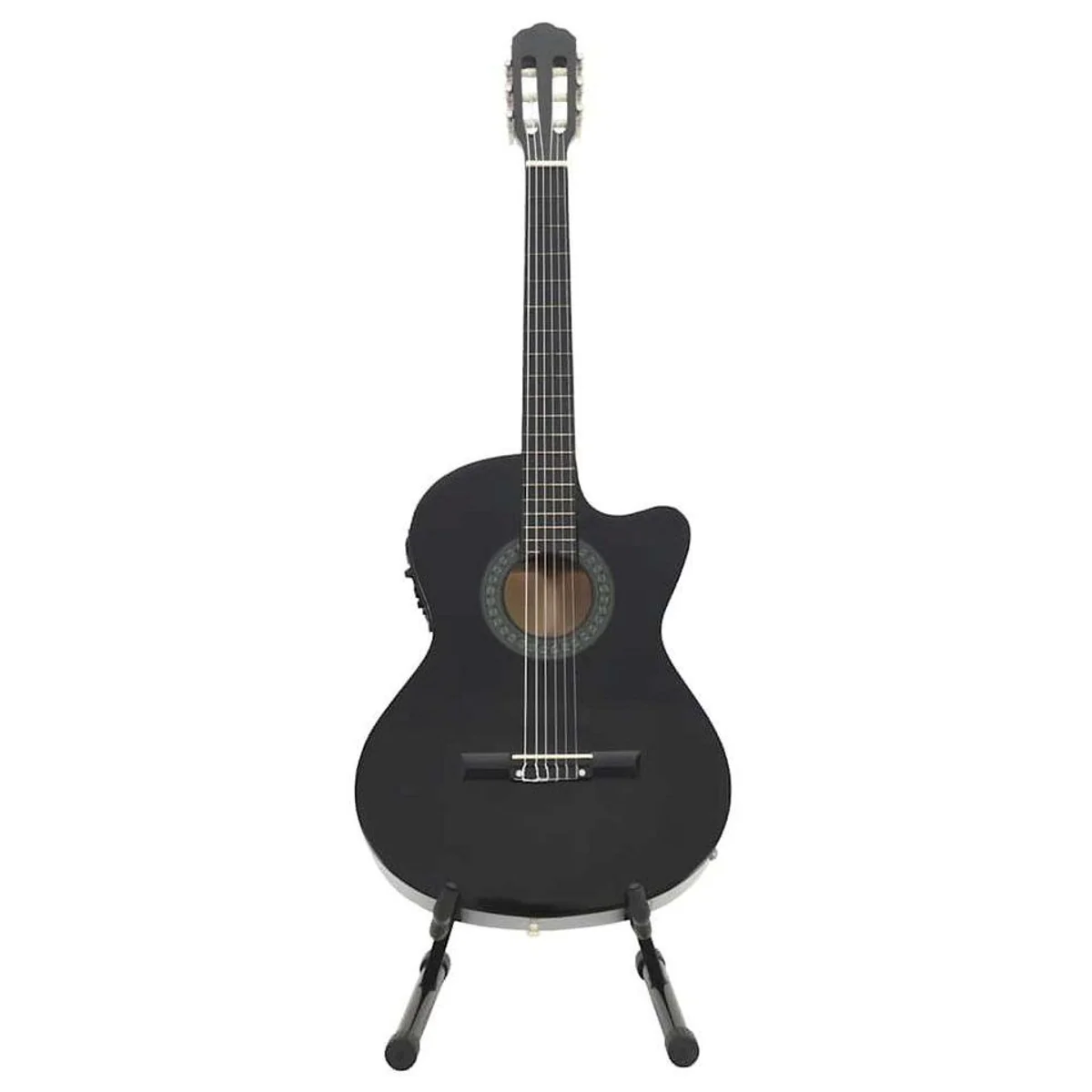 furnicato Akustikgitarre Cutaway, Massivholz, 4-Band-Equalizer, umfangreiches Zubehör 5