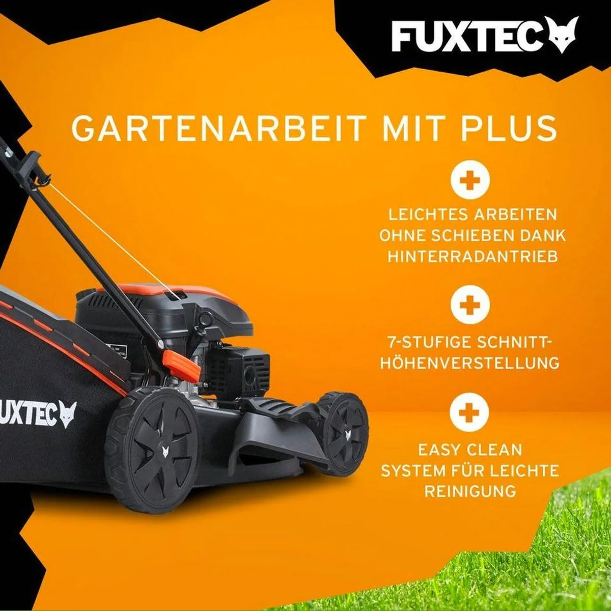FUXTEC FX-RM5170 Benzinrasenmäher, 51 cm Schnittbreite, 4in1 Funktion — leistungsstark, robust, komfortabel 2