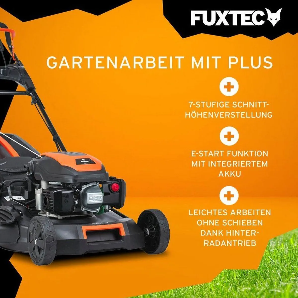 FUXTEC FX-RM5170eS Benzinrasenmäher, 50,8 cm Schnittbreite, 4in1-Funktion 2