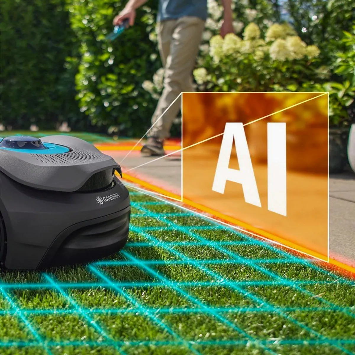 GARDENA smart SILENO sense 600, kabellose Objekterkennung, LONA Intelligence 2