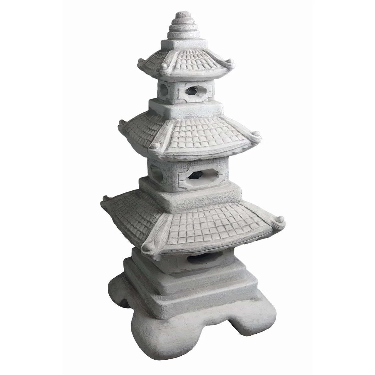 gartendekoparadies.de Steinpagode, 87 cm hoch, frostbeständig, massive Bauweise 2