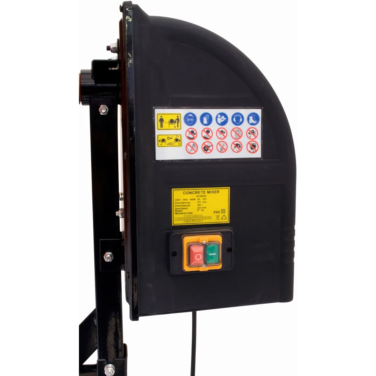 Güde Betonmischer GBM 160, robuste Bauweise, leistungsstarker Motor, benutzerfreundliche Bedienung 5