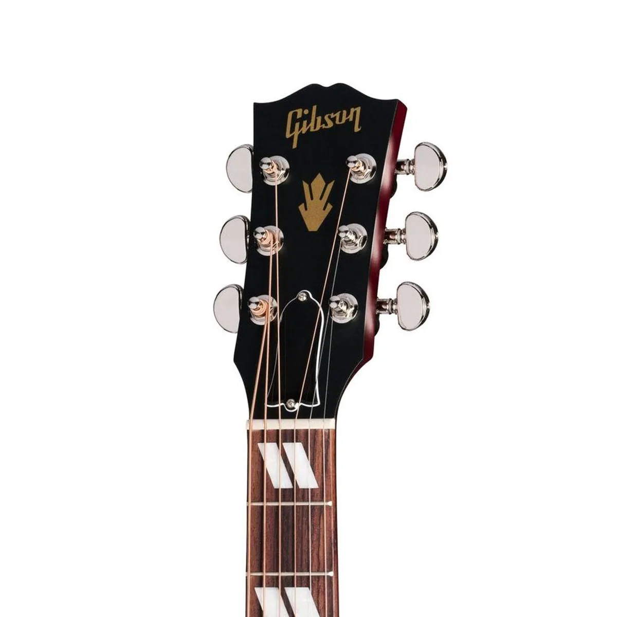 Gibson Hummingbird Special Satin Wine Red, massive Hölzer, Kunstvolles Design 5