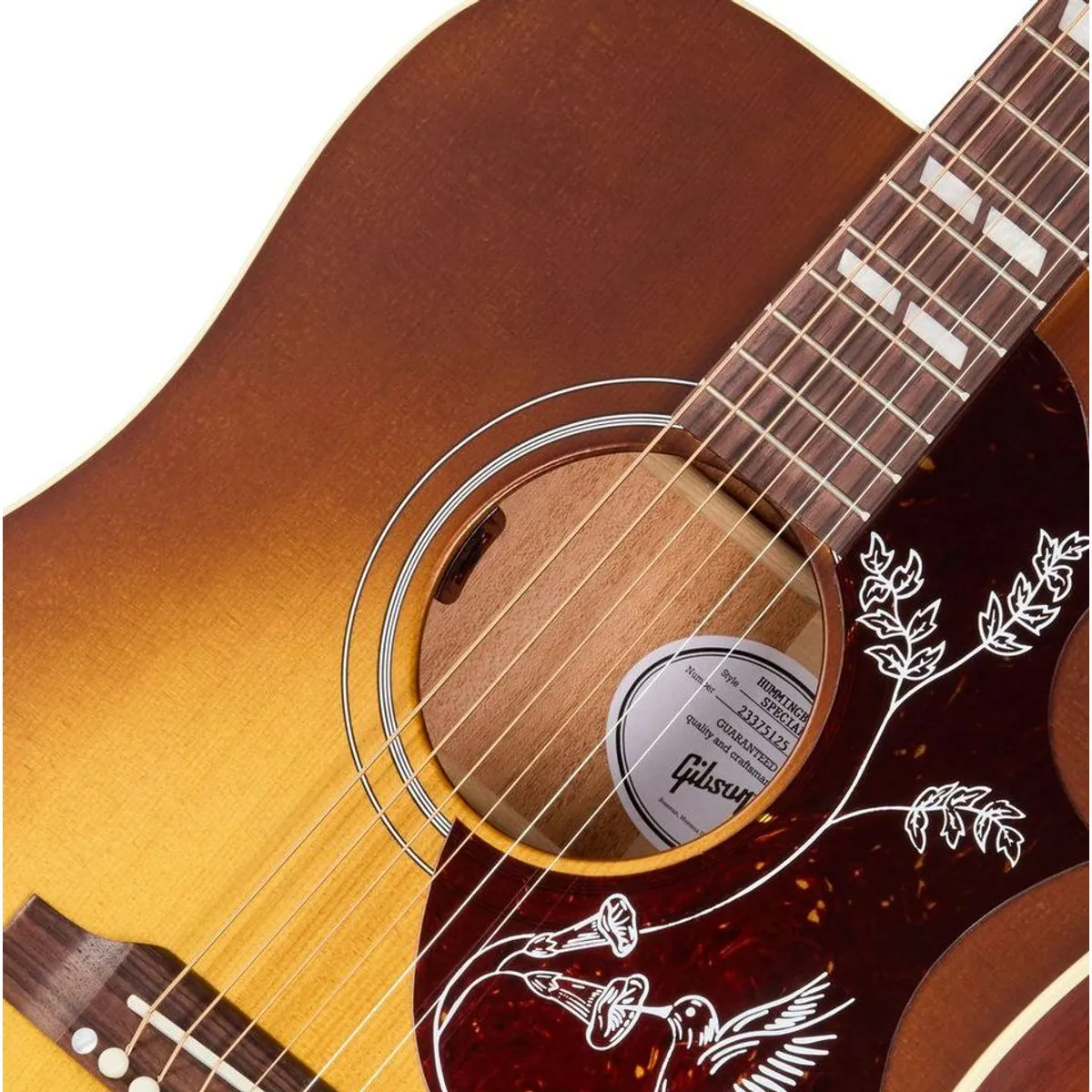 Gibson Hummingbird Special Satin Honey Burst, massive Hölzer, exquisite Verarbeitung 5