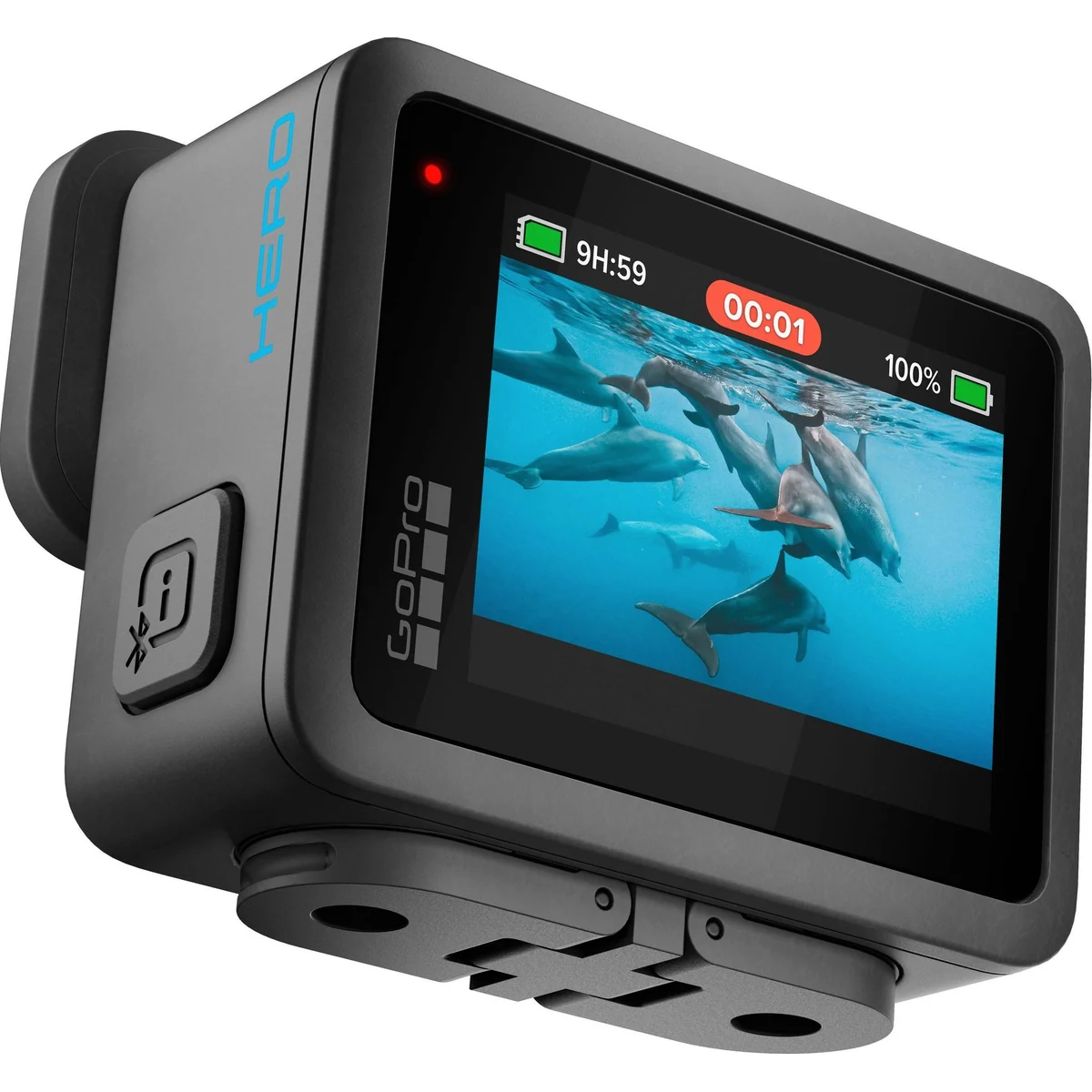 GoPro Hero Action Cam, 4K Ultra HD, wasserdicht, HyperSmooth Stabilisierung 5