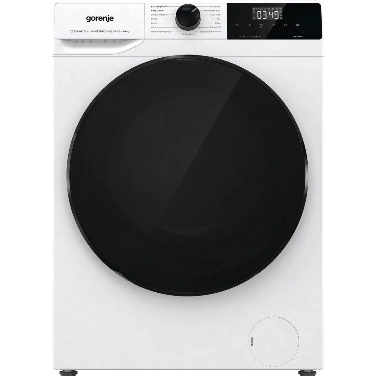 GORENJE WNHAI 84 APS/DE Waschmaschine, 8 kg Fassungsvermögen, 1400 U/min, AquaStop, Dampf-Funktion 3