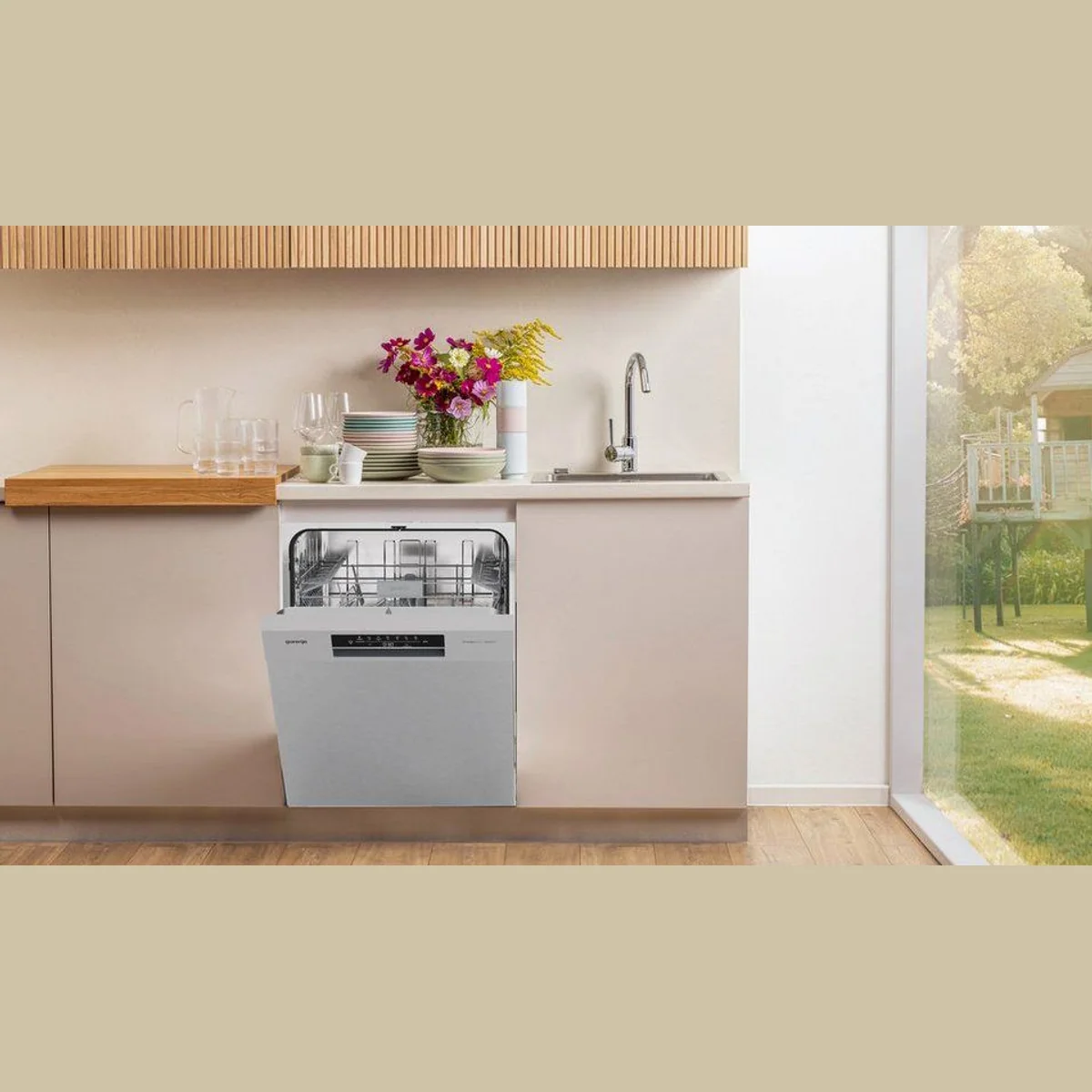 GORENJE GU642C90X Unterbaugeschirrspüler, 14 Maßgedecke, automatische Türöffnung, Hygiene Programm 2