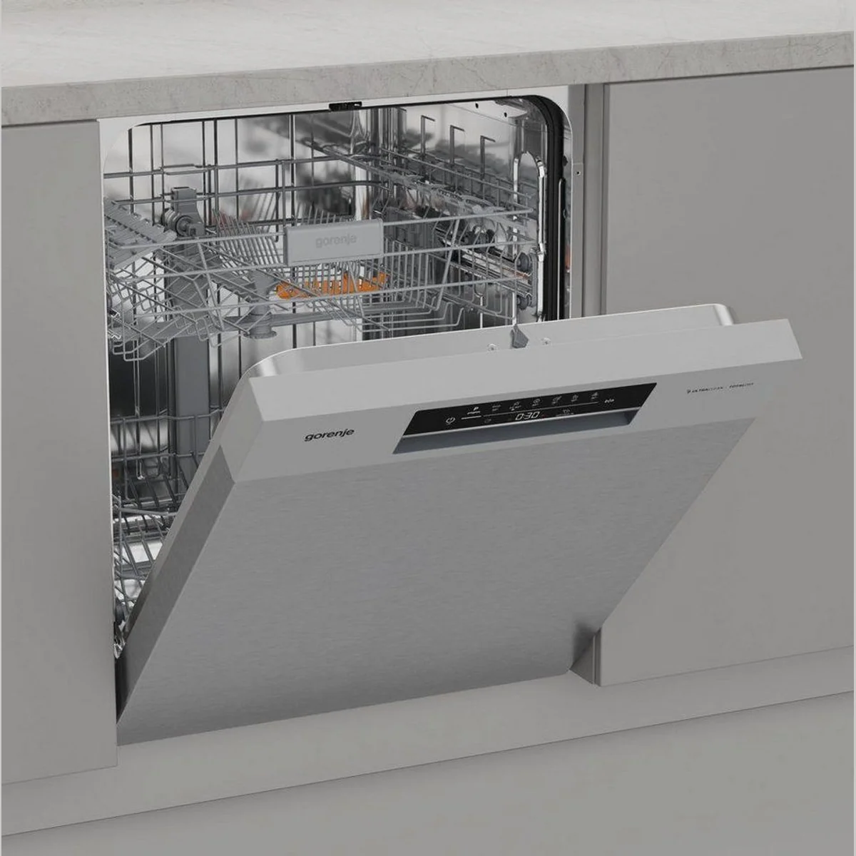 GORENJE GU642C90X Unterbaugeschirrspüler, 14 Maßgedecke, automatische Türöffnung, Hygiene Programm 3