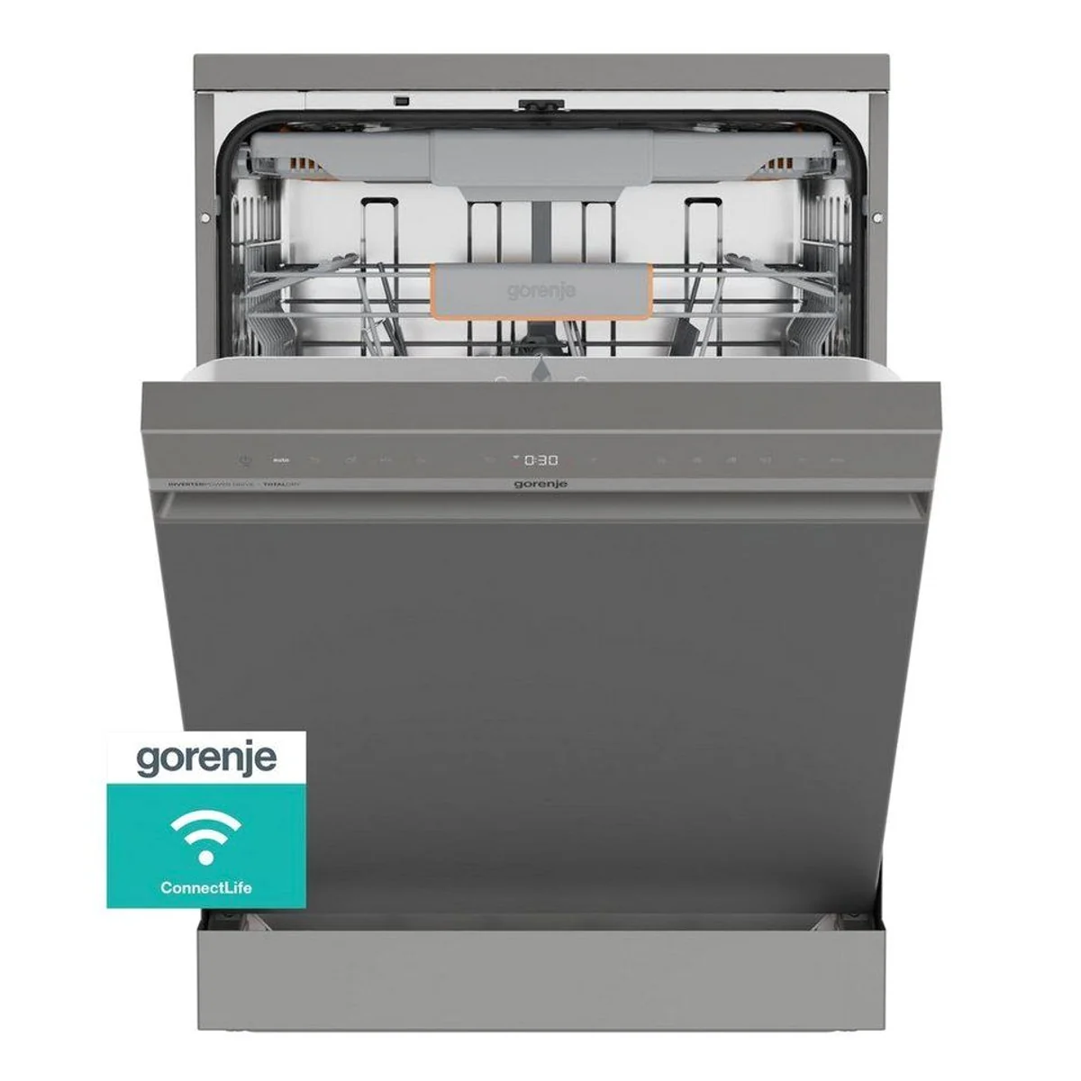GORENJE GS673A96X Standgeschirrspüler, 16 Maßgedecke, Energieeffizienz A, TotalDry