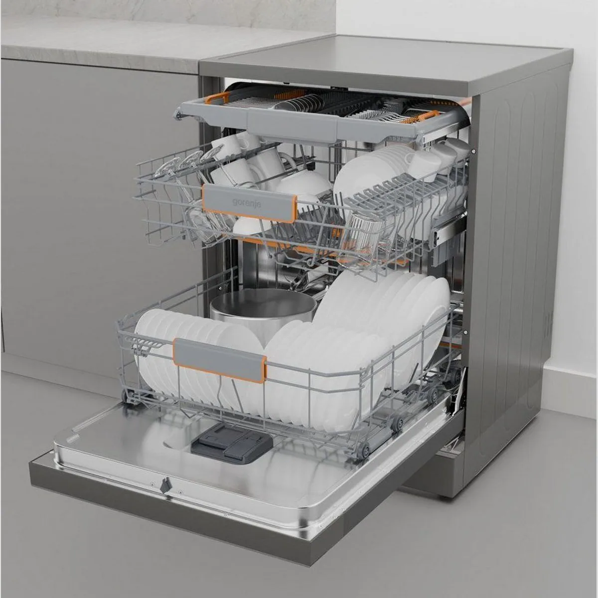GORENJE GS673A96X Standgeschirrspüler, 16 Maßgedecke, Energieeffizienz A, TotalDry 5