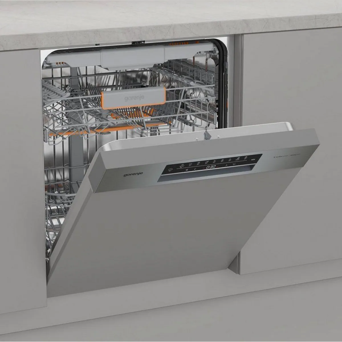 GORENJE GI663B95X teilintegrierbarer Geschirrspüler, 16 Maßgedecke, Energieeffizienzklasse B, Besteckschublade 4