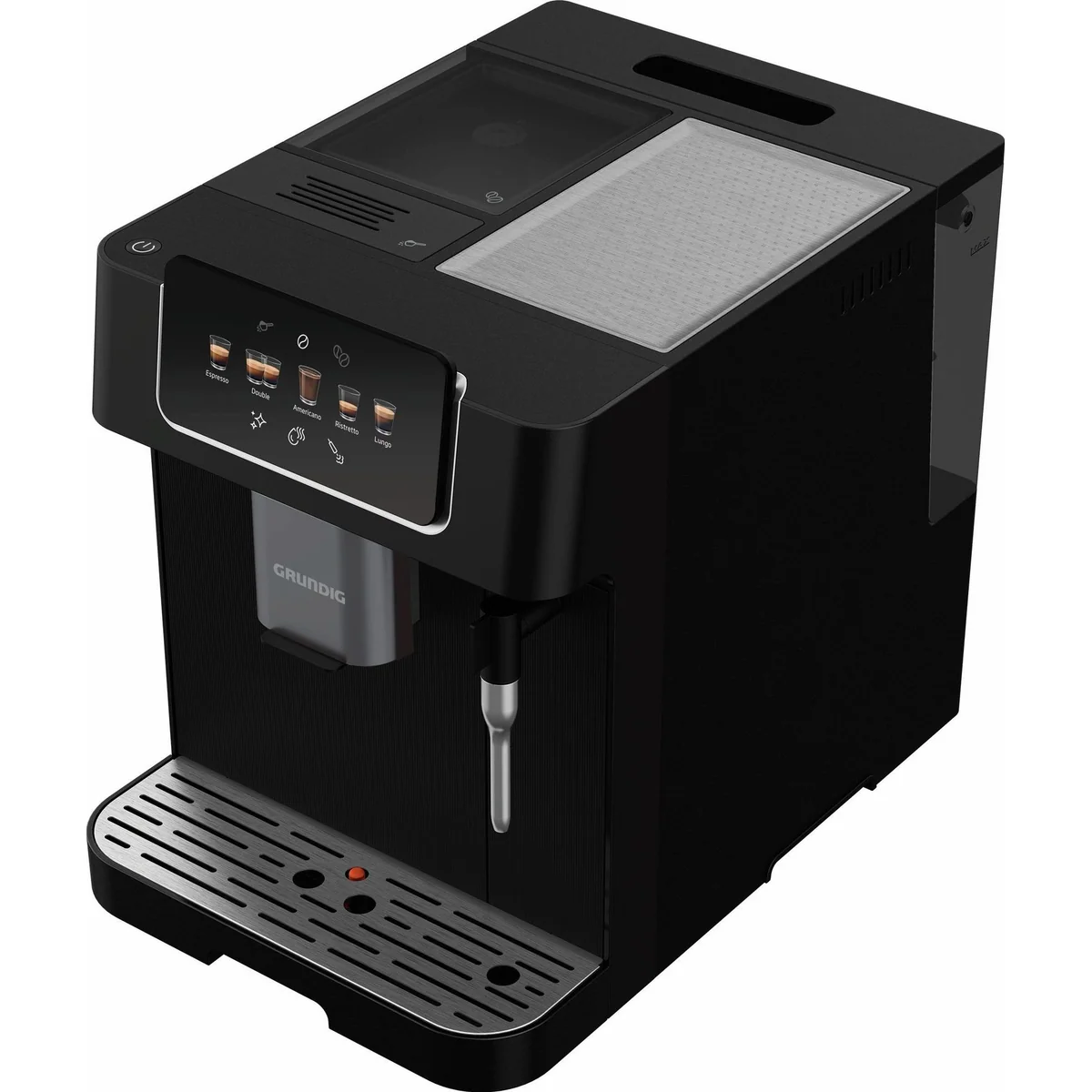 Grundig KVA 6230 Kaffeevollautomat, 1350 W Leistung, 19 Bar Druck, Touch & GrindPro Mahlwerk 3