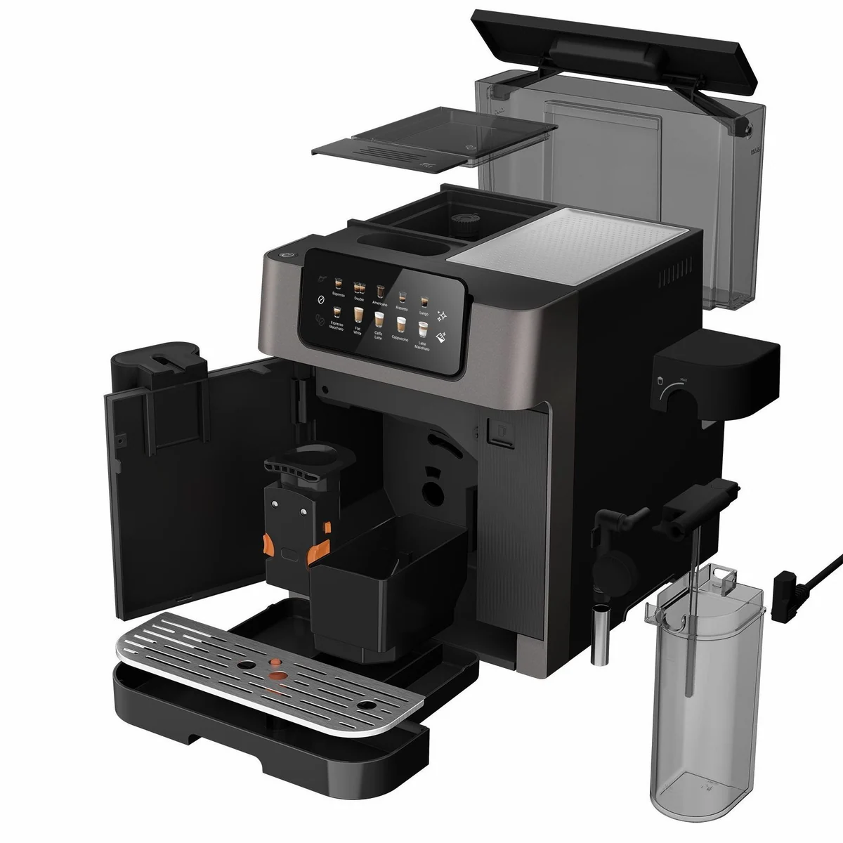 Grundig KVA 7230 Kaffeevollautomat, 19 Bar Druck, GrindPro & CreamyPro System 5