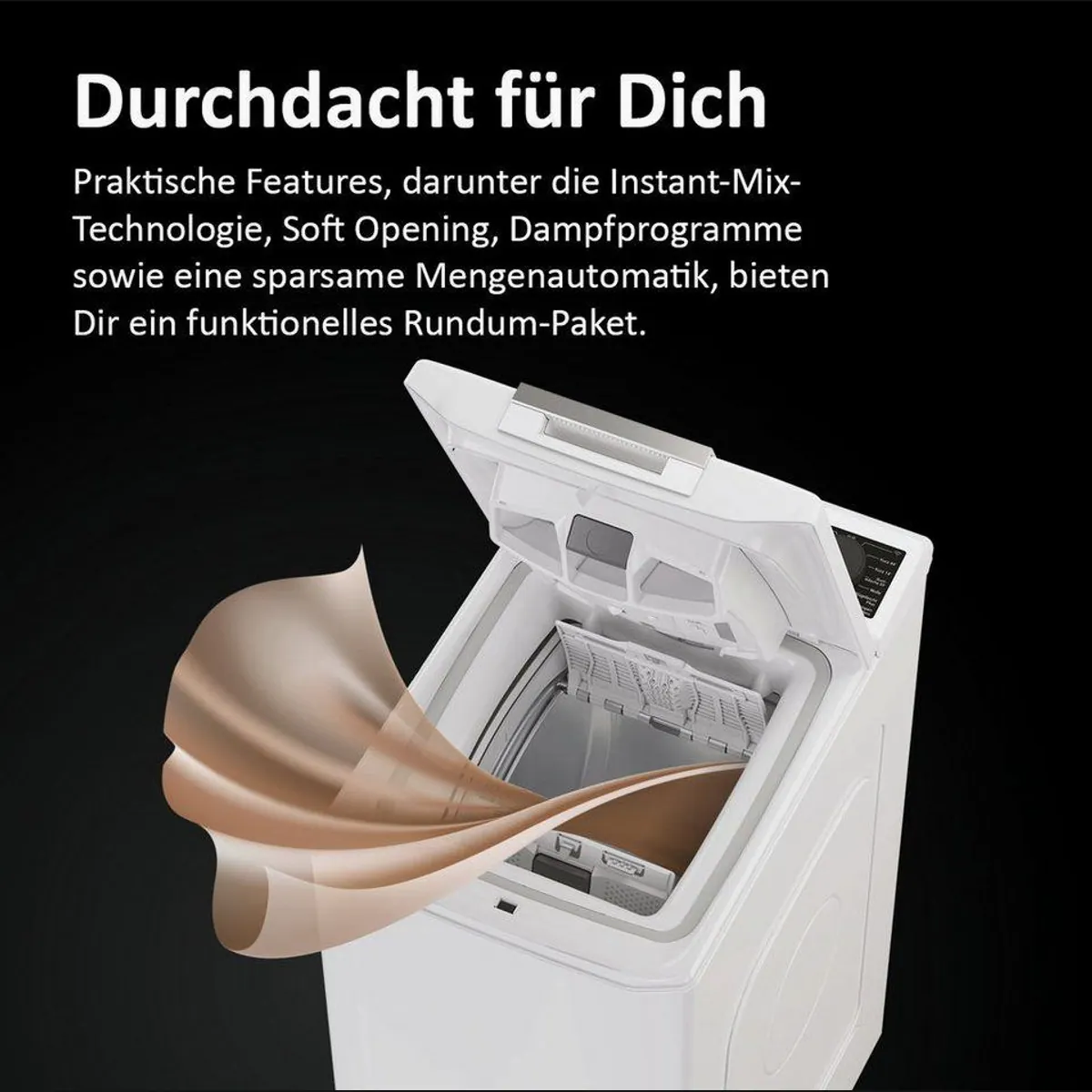 Haier THASNQ476TM5-84 Toplader-Waschmaschine, 7 kg, 1400 U/min, Wi-Fi Steuerung 5