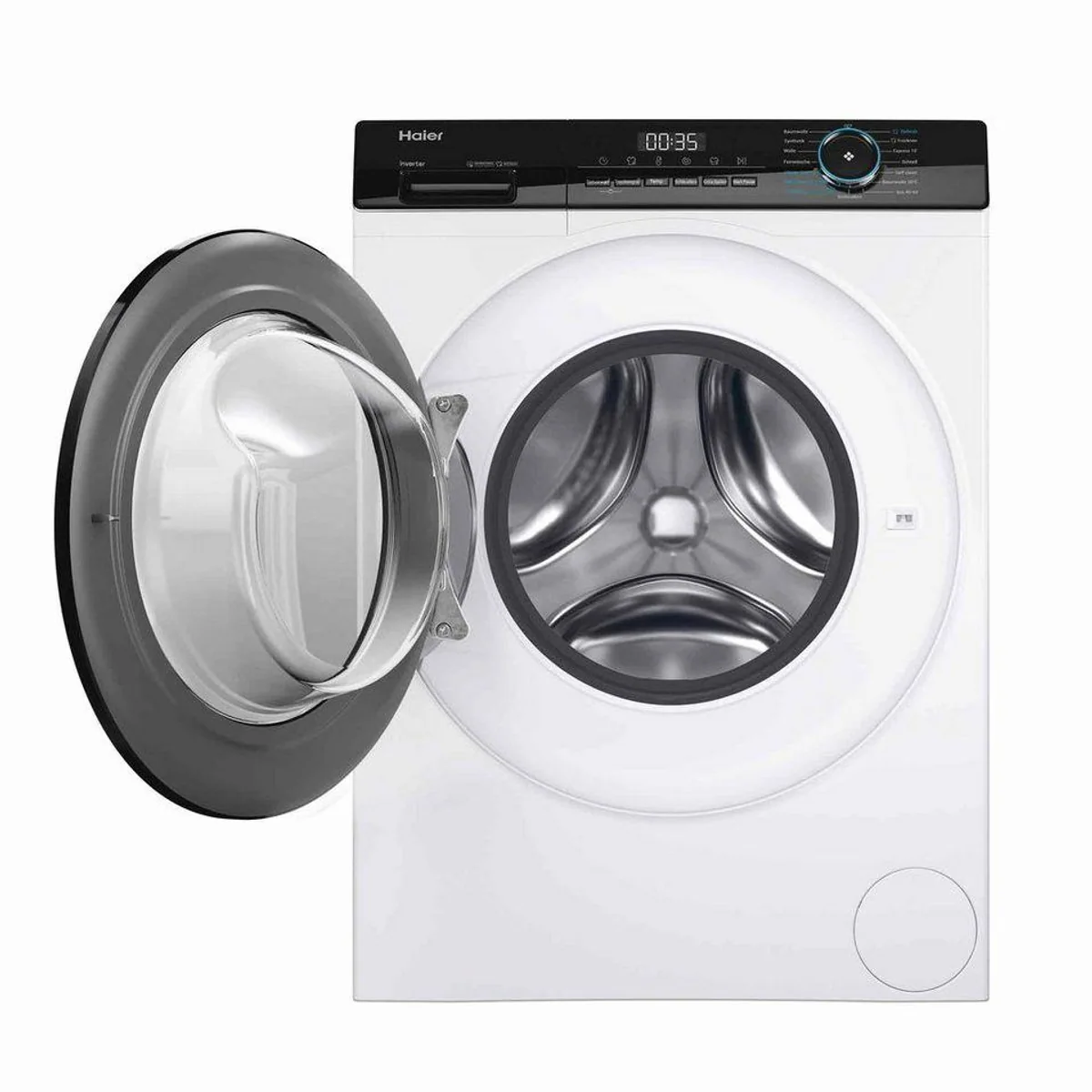 Haier HWD100-B14939 Waschtrockner, 10 kg Waschen, 6 kg Trocknen, Dampf-Funktion, Aquastop 4