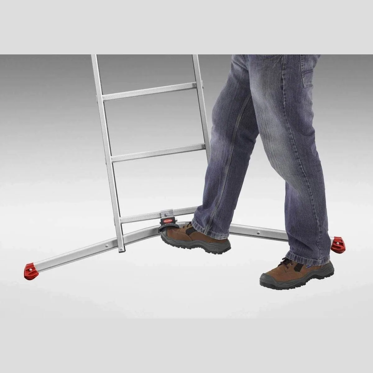 Hailo ProfiLOT Teleskopleiter, vielseitig einsetzbar, 150 kg Traglast, inkl. Einhängetritt 3