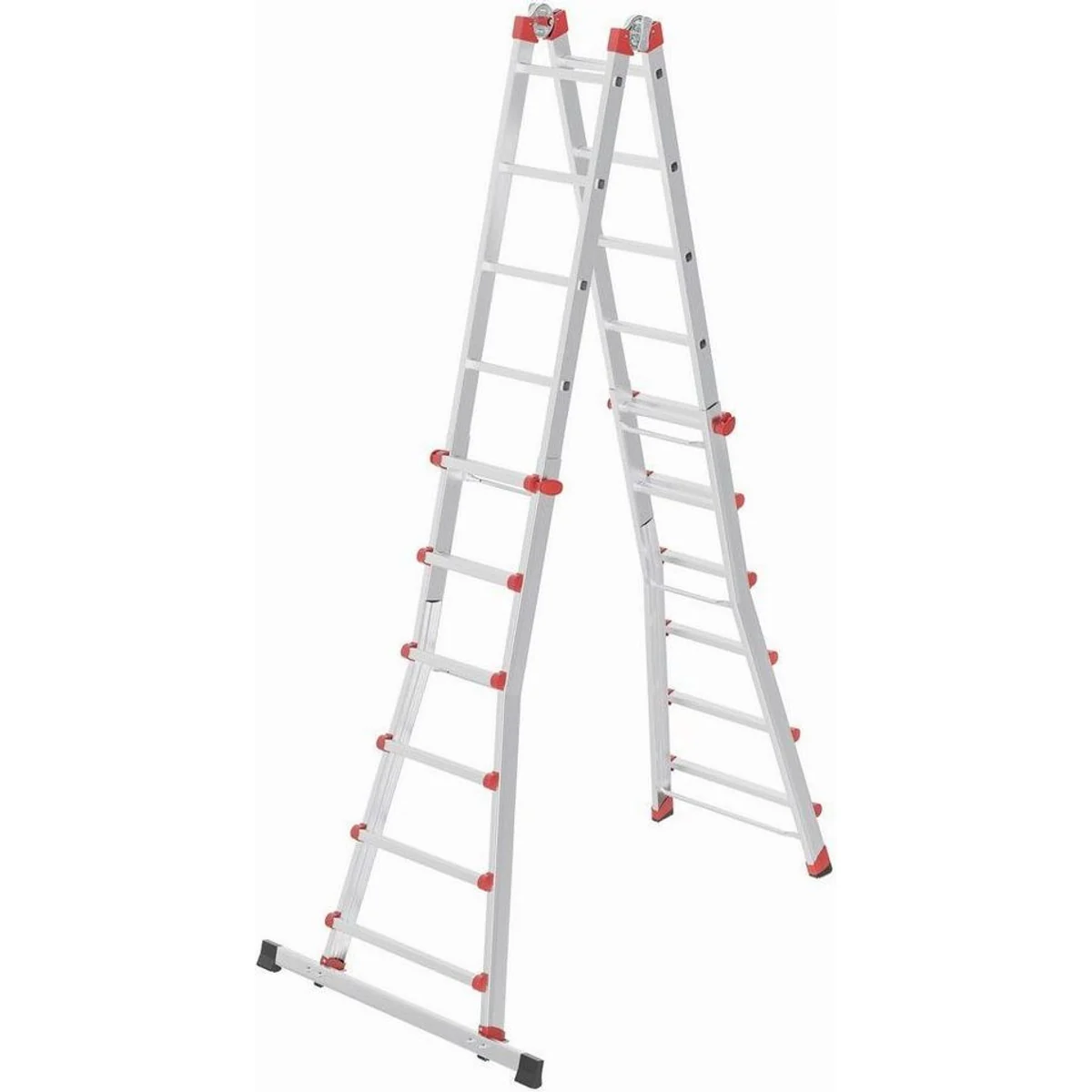 Hailo Vielzweckleiter M80, Aluminium, 4x3 Sprossen, variabel und sicher