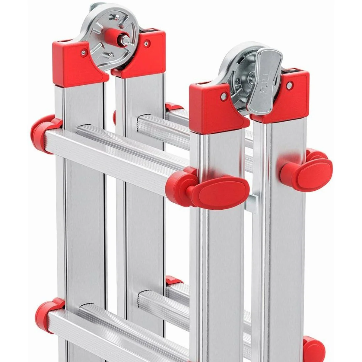 Hailo Vielzweckleiter M80, Aluminium, 4x3 Sprossen, variabel und sicher 5