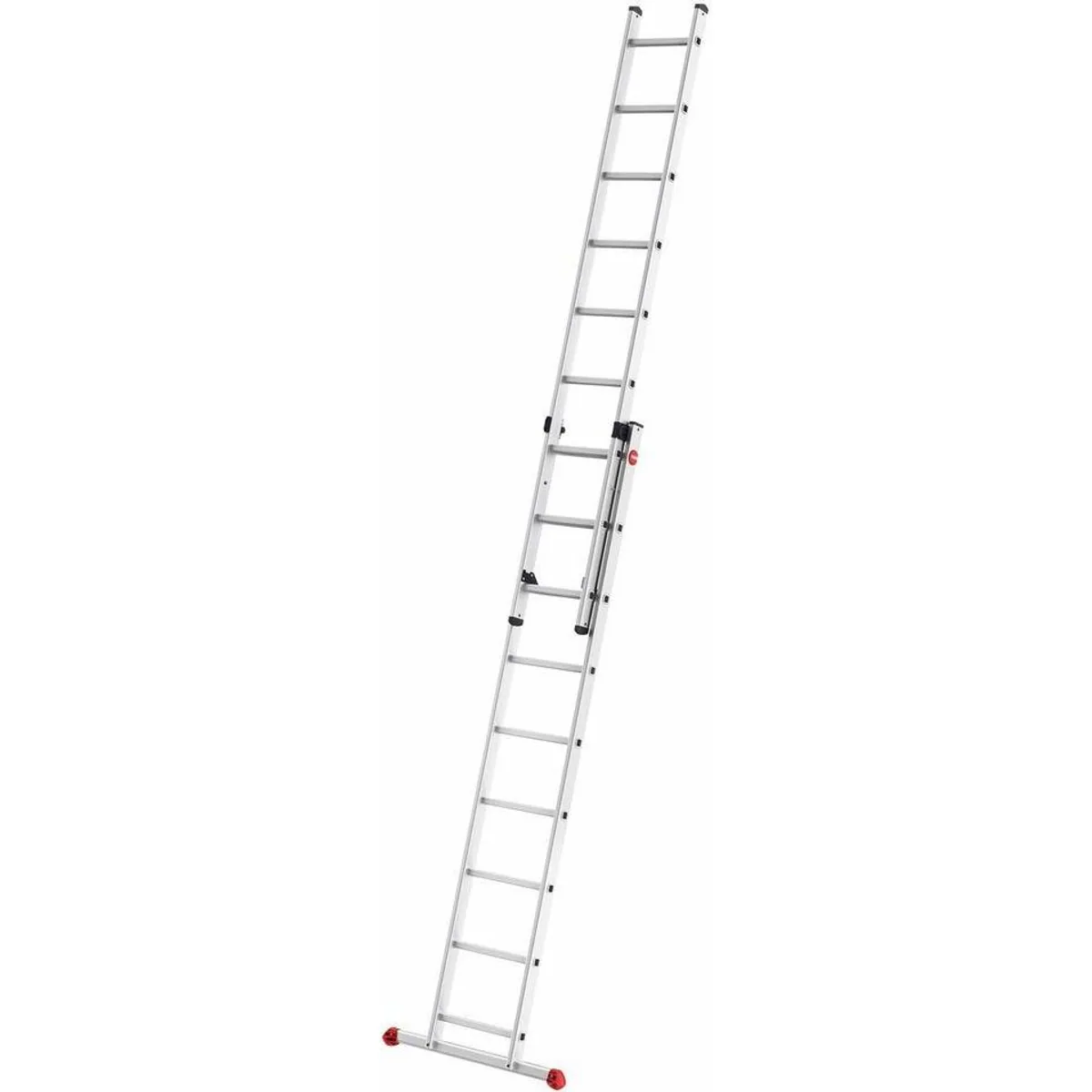 Hailo S80 ProfiStep duo, hochwertige Aluminium-Schiebeleiter 2-teilig mit 18 Sprossen 2