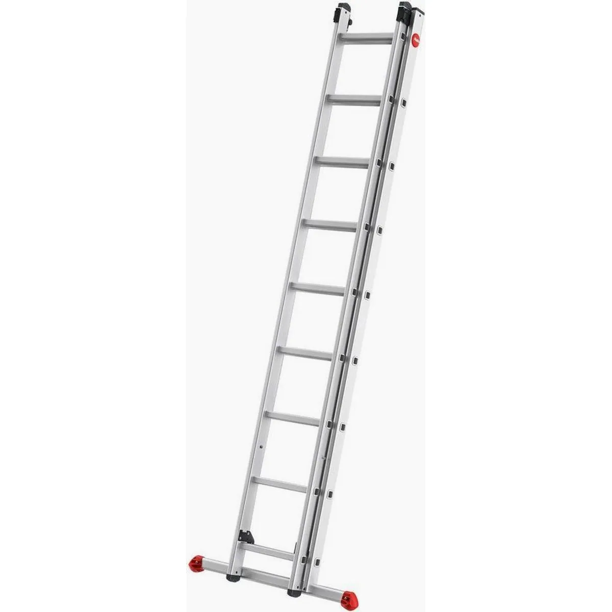 Hailo S80 ProfiStep duo, hochwertige Aluminium-Schiebeleiter 2-teilig mit 18 Sprossen 3