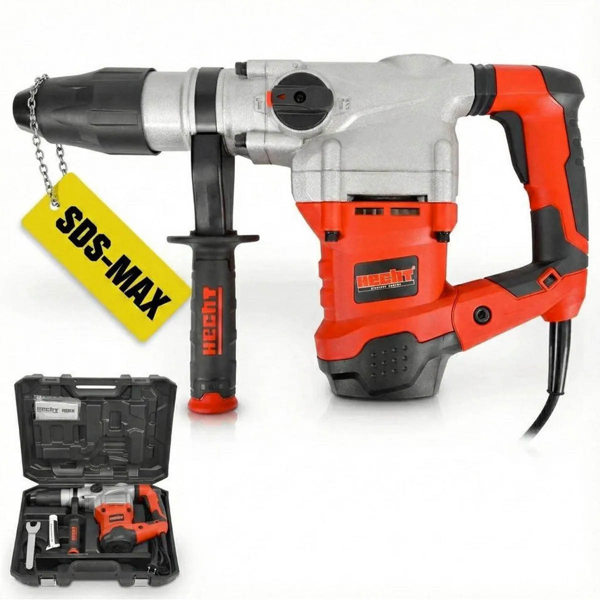 Hecht 1069 Bohrhammer SDS-Max, 1600W, 3530 U/min, vielseitig und robust