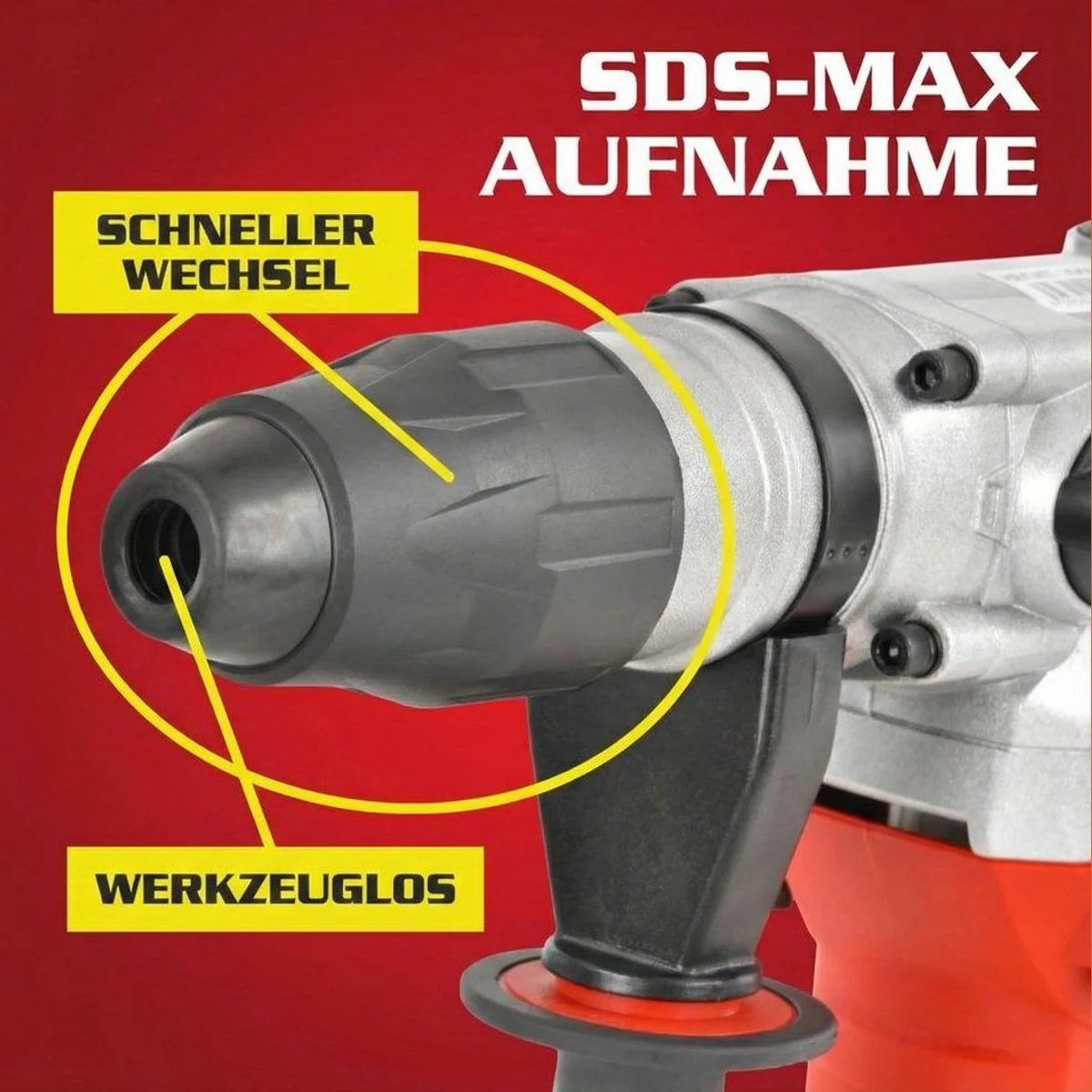 Hecht 1069 Bohrhammer SDS-Max, 1600W, 3530 U/min, vielseitig und robust 3