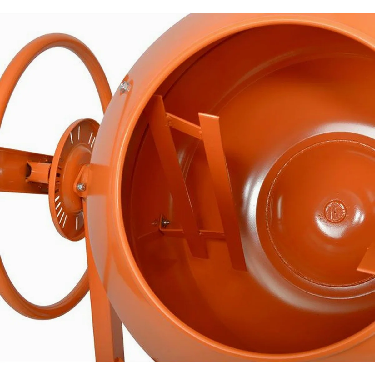 Hecht Betonmischer 120 L, leistungsstarker Gusseisen-Mischer mit 550 Watt 3