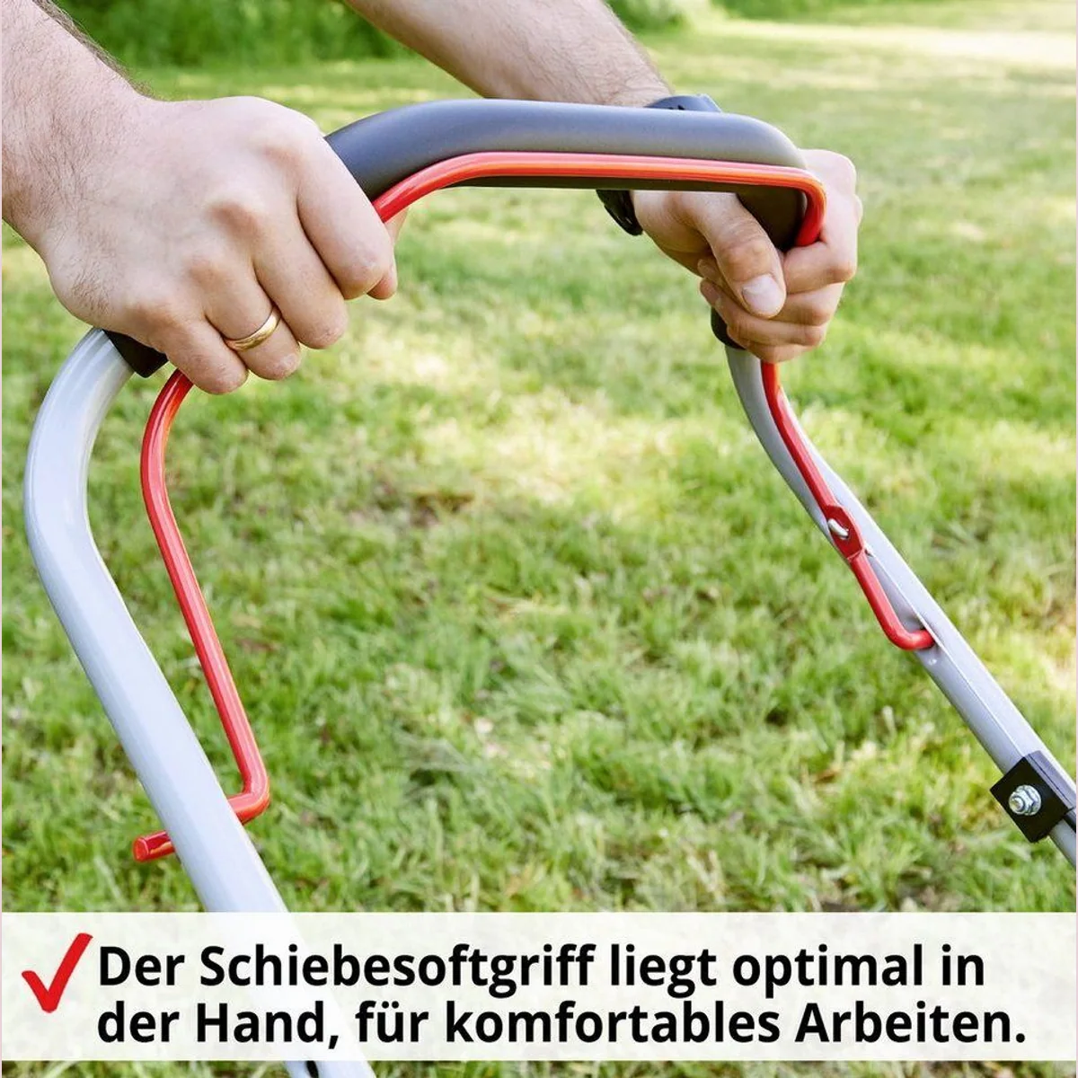 Hecht Benzinrasenmäher 5511, 51 cm Schnittbreite, leistungsstarker 4-Takt Motor, robustes Stahlgehäuse 3