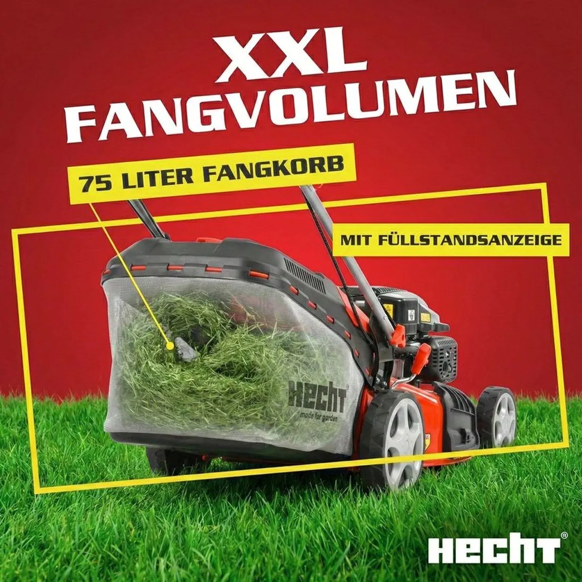 Hecht Benzinrasenmäher 554 SXE, Elektrostart, 5-in-1-Funktion, 53 cm Schnittbreite 4