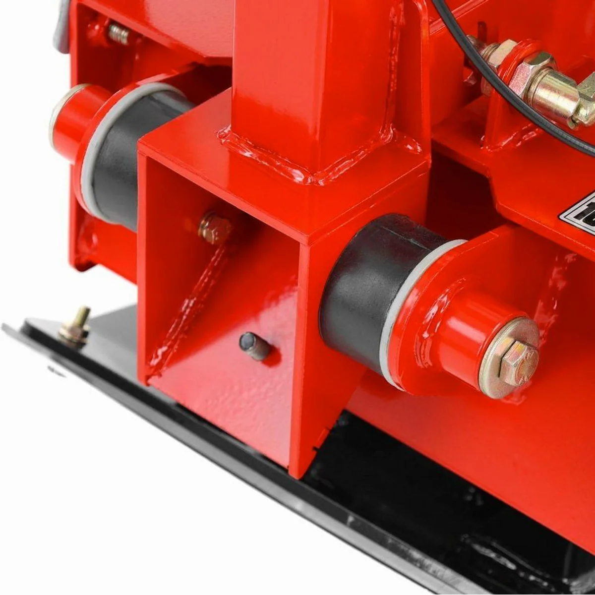 Hecht Rüttelplatte 1116, 3,7 kW, reversierbar, inklusive Gummimatte — max. 4300 vpm, 25 kN, 30 cm Verdichtungstiefe 5