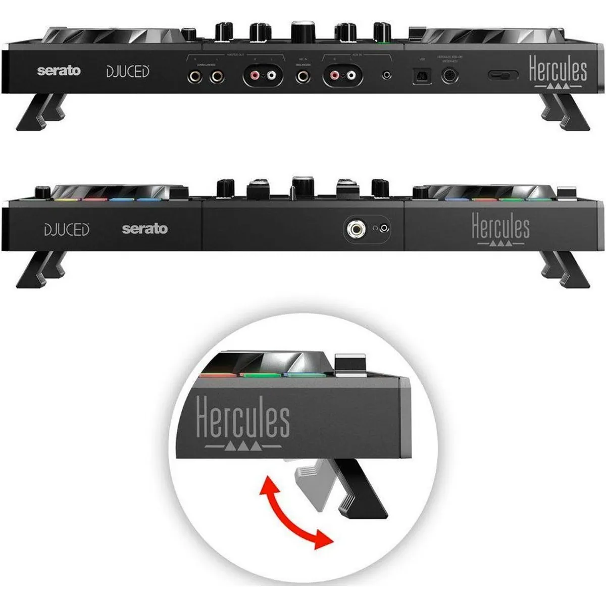 HERCULES DJControl Inpulse 500 Controller, intuitive Bedienung, integrierte Audio-Interface, umfangreiche Softwarelösungen 4
