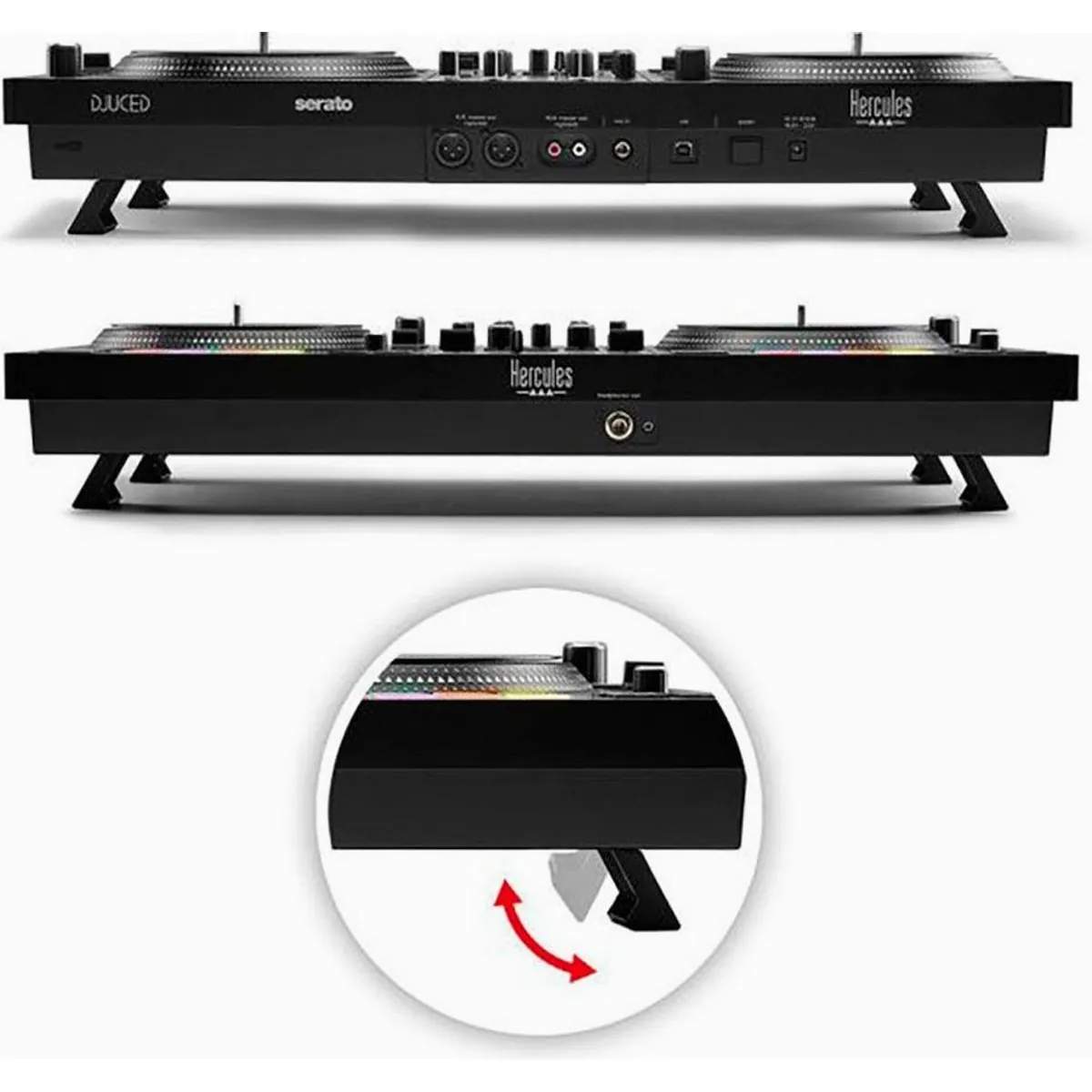 HERCULES DJ Control Inpulse T7, motorbetriebene Plattenteller, digitale Technologie, authentisches DJ-Erlebnis 2