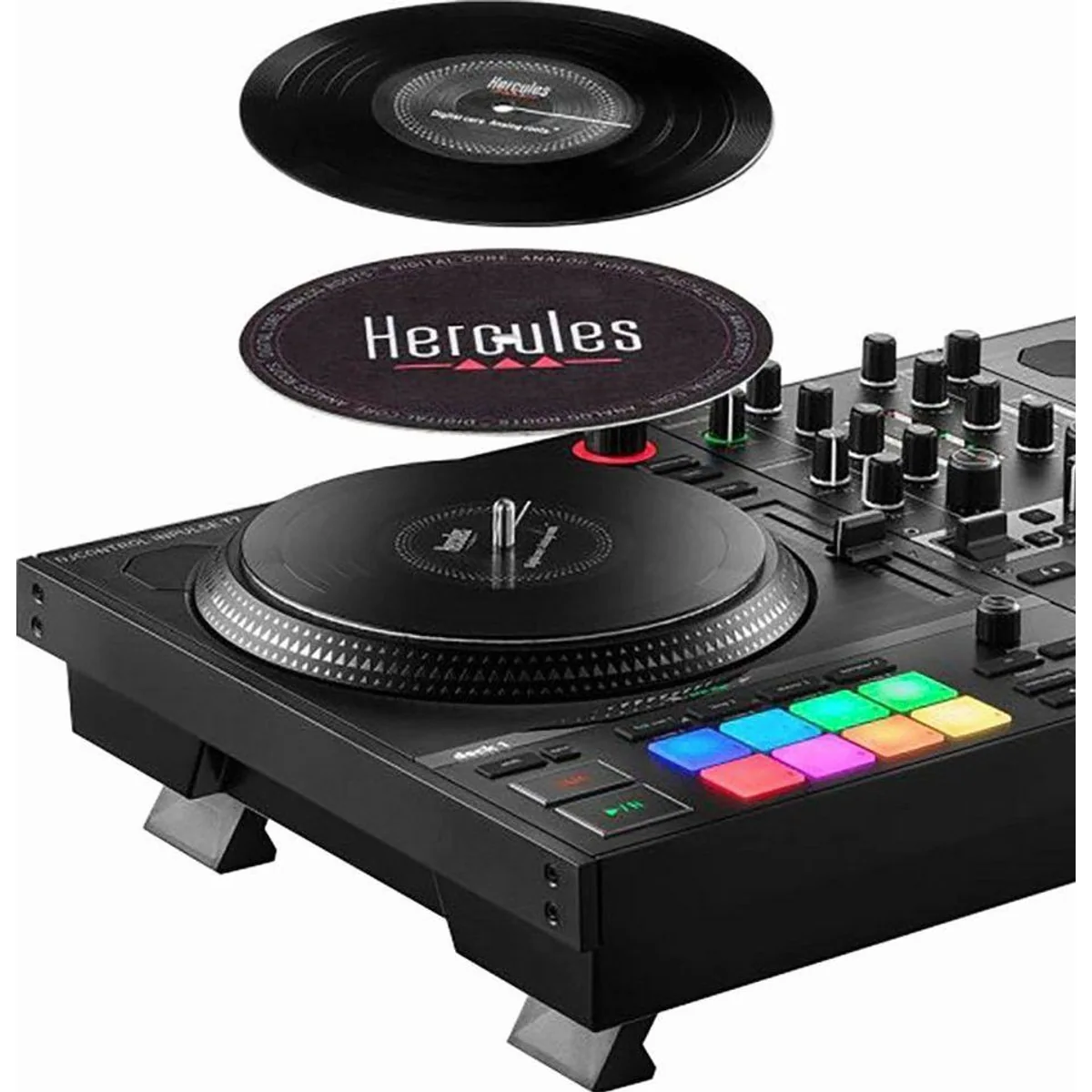 HERCULES DJ Control Inpulse T7, motorbetriebene Plattenteller, digitale Technologie, authentisches DJ-Erlebnis 3