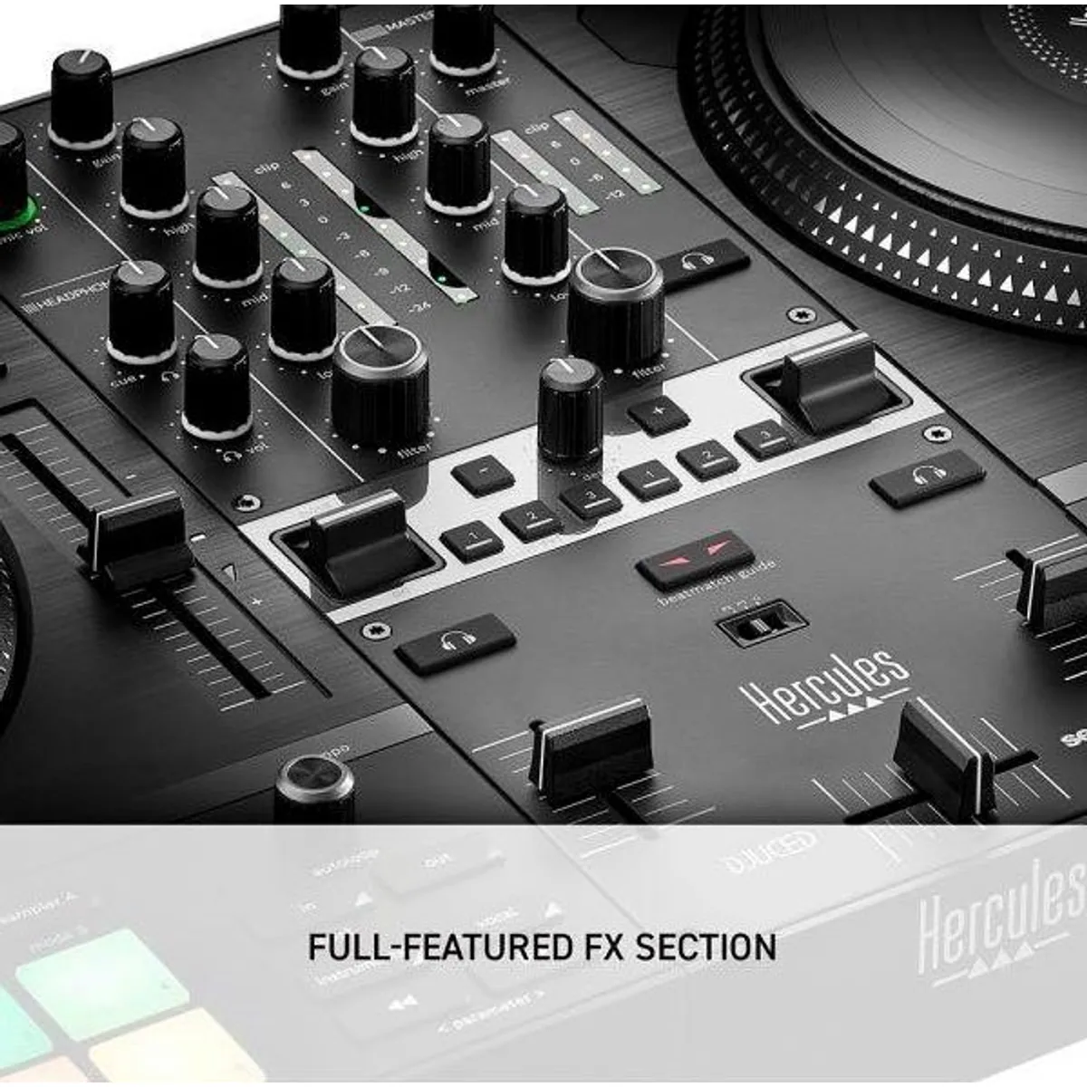 HERCULES DJ Control Inpulse T7, motorbetriebene Plattenteller, digitale Technologie, authentisches DJ-Erlebnis 5
