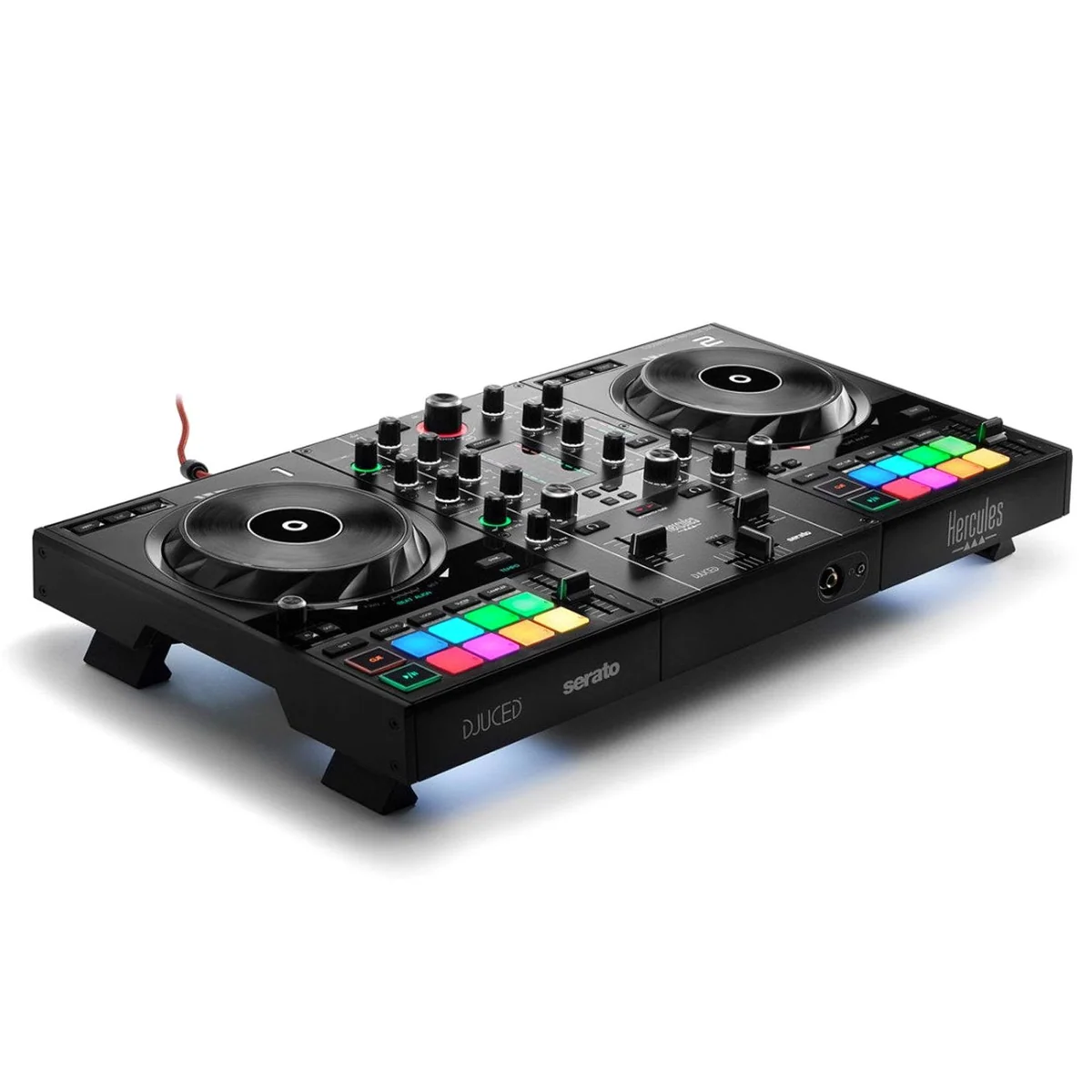 HERCULES Inpulse 500 DJ Controller, 2-Deck USB, 16 RGB Pads, Beatmatching Feature 3