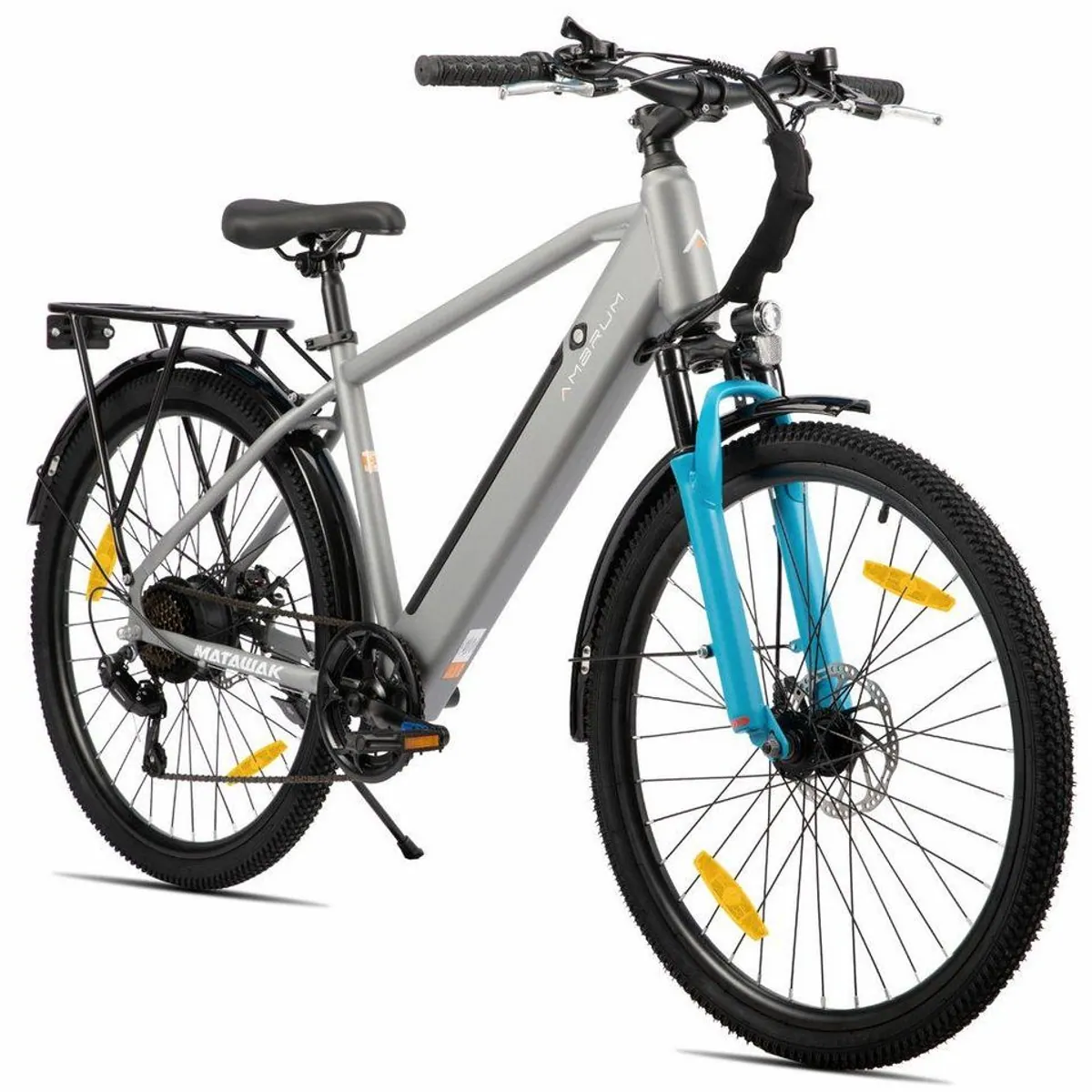 HILAND E-Bike 26", 250W Motor, 10,4Ah Akku, Gepäckträger für Pendler