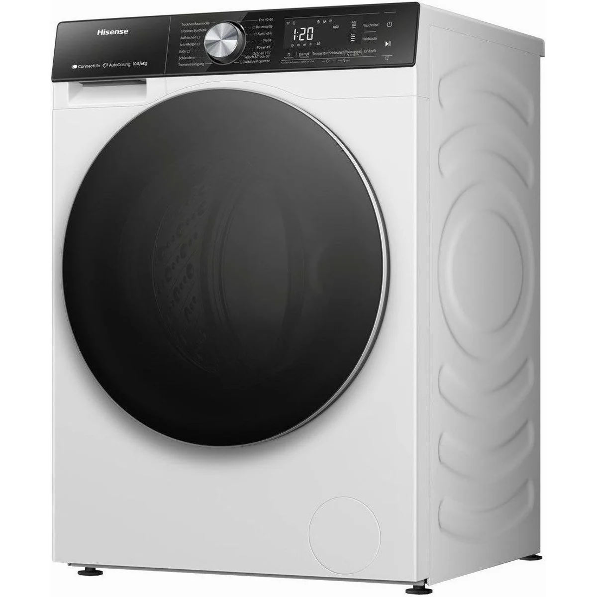 Hisense WD5S1045BW Waschtrockner, 10,5 kg Waschen, 6 kg Trocknen, Invertermotor 4