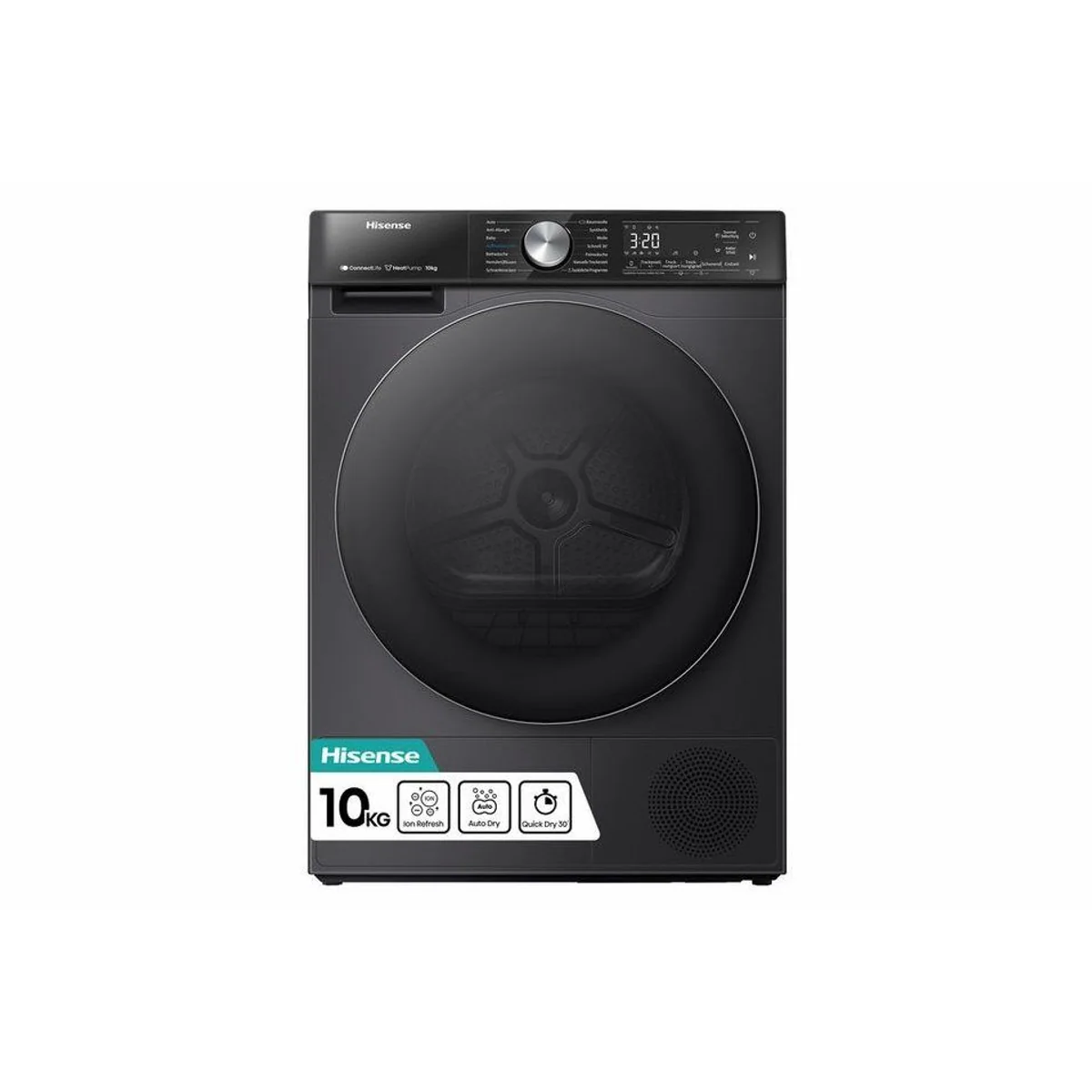 Hisense DH5S102BB Wärmepumpentrockner, Energieeffizienzklasse C, 10 kg Fassungsvermögen, AutoDry-Technologie 2