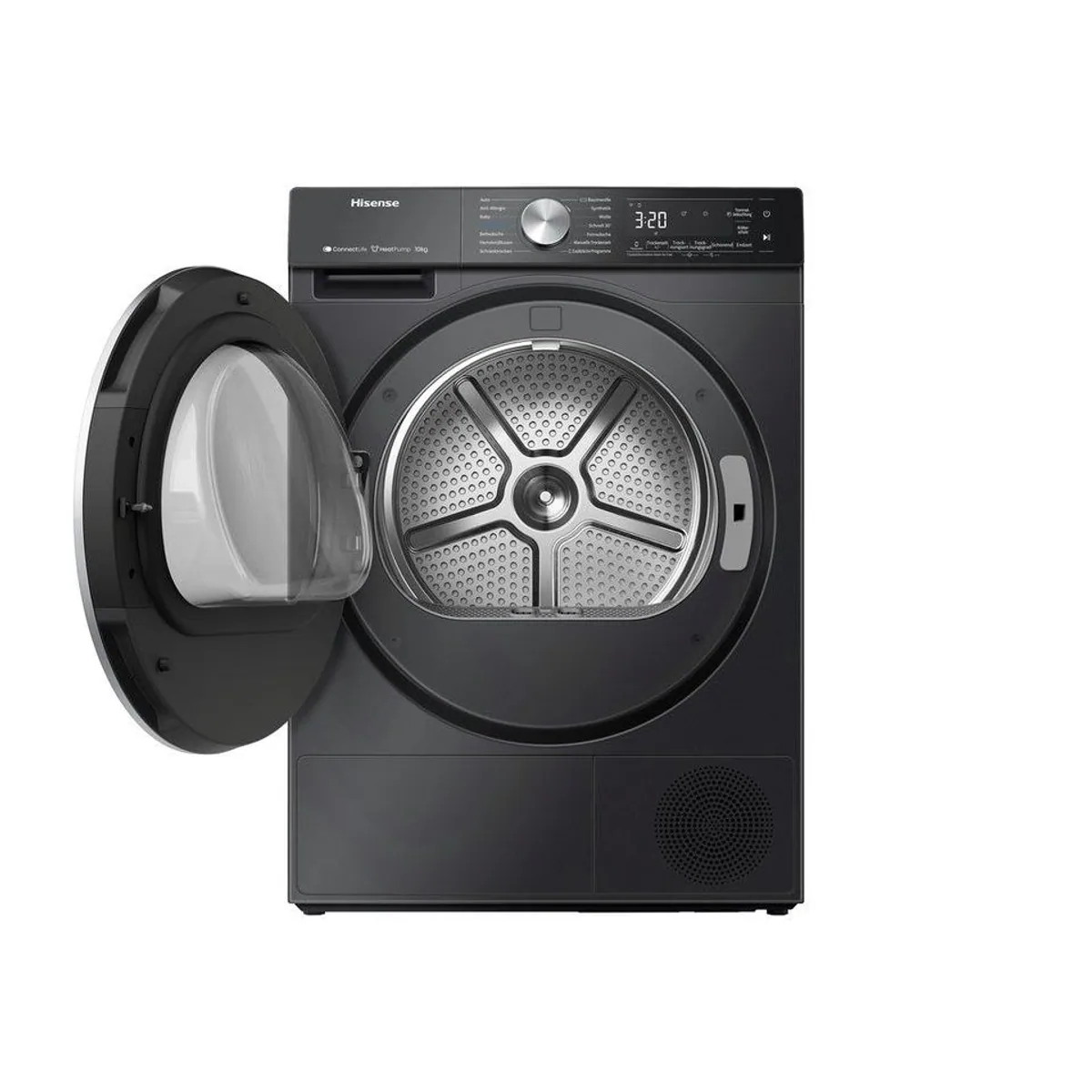 Hisense DH5S102BB Wärmepumpentrockner, Energieeffizienzklasse C, 10 kg Fassungsvermögen, AutoDry-Technologie 3