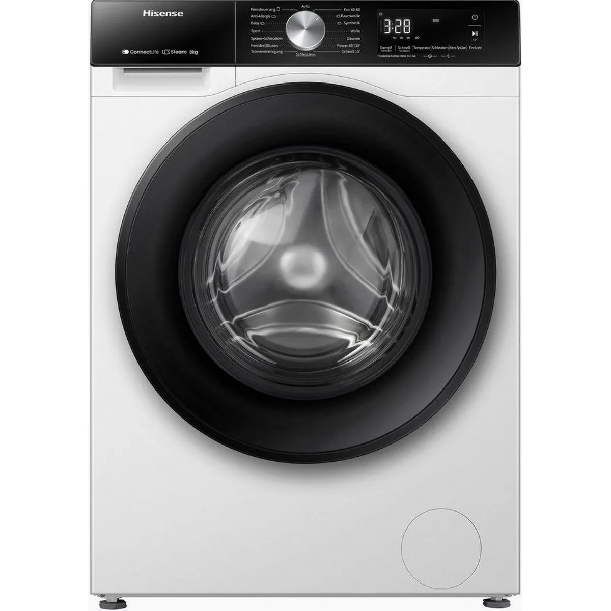 Hisense WF3S8043BW3 Waschmaschine, 8 kg Kapazität, 1400 U/min, Wifi-ConnectLife 2
