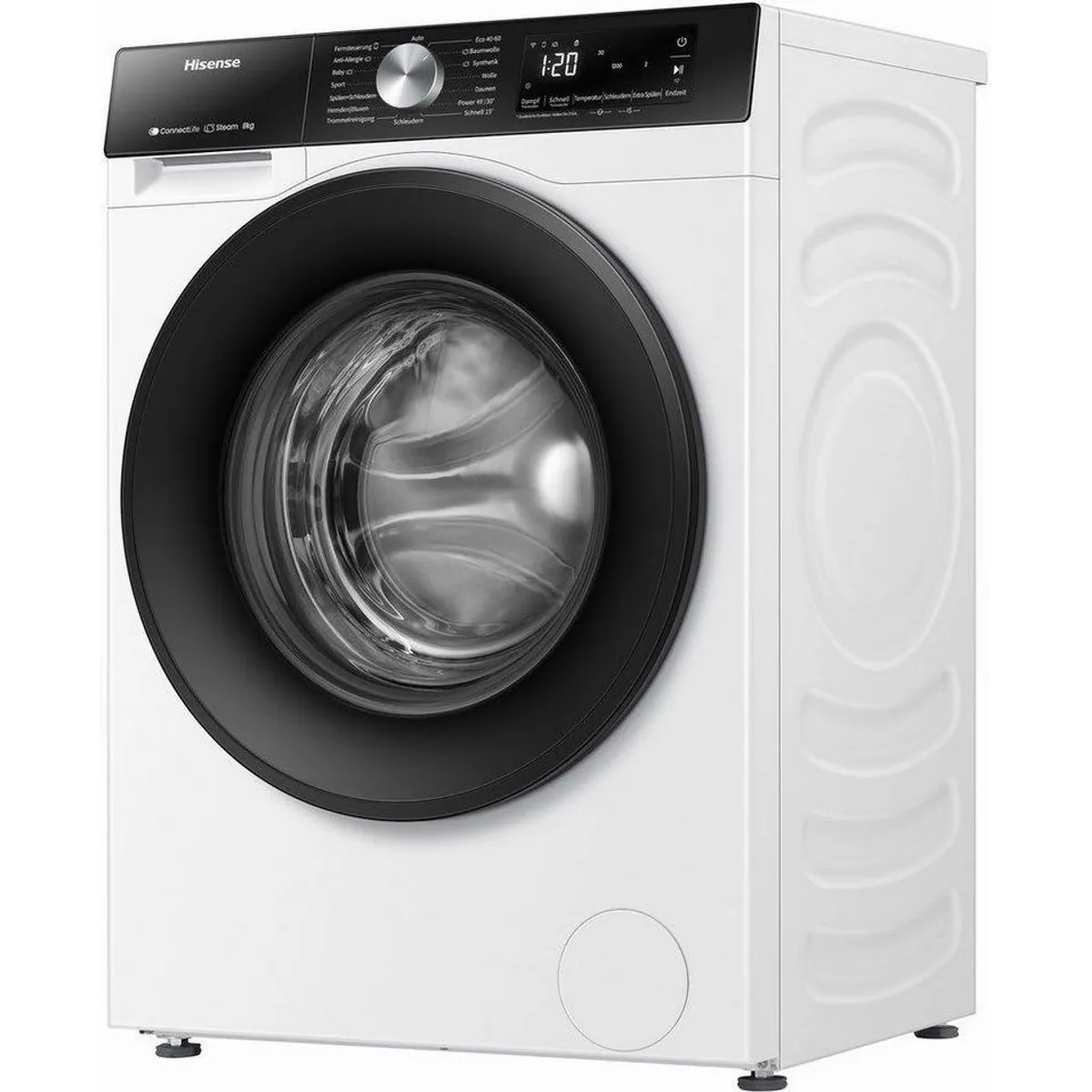 Hisense WF3S8043BW3 Waschmaschine, 8 kg Kapazität, 1400 U/min, Wifi-ConnectLife 5