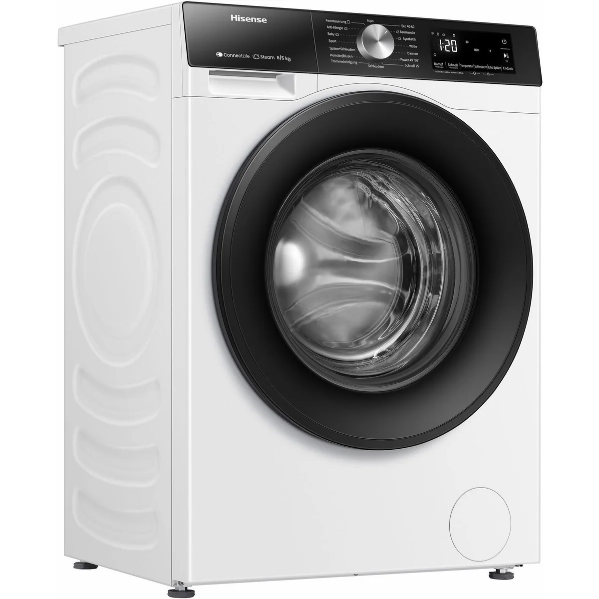 Hisense WD3S8043BW3 Waschtrockner, 8 kg Wasch- & 5 kg Trockenkapazität, leiser Invertermotor