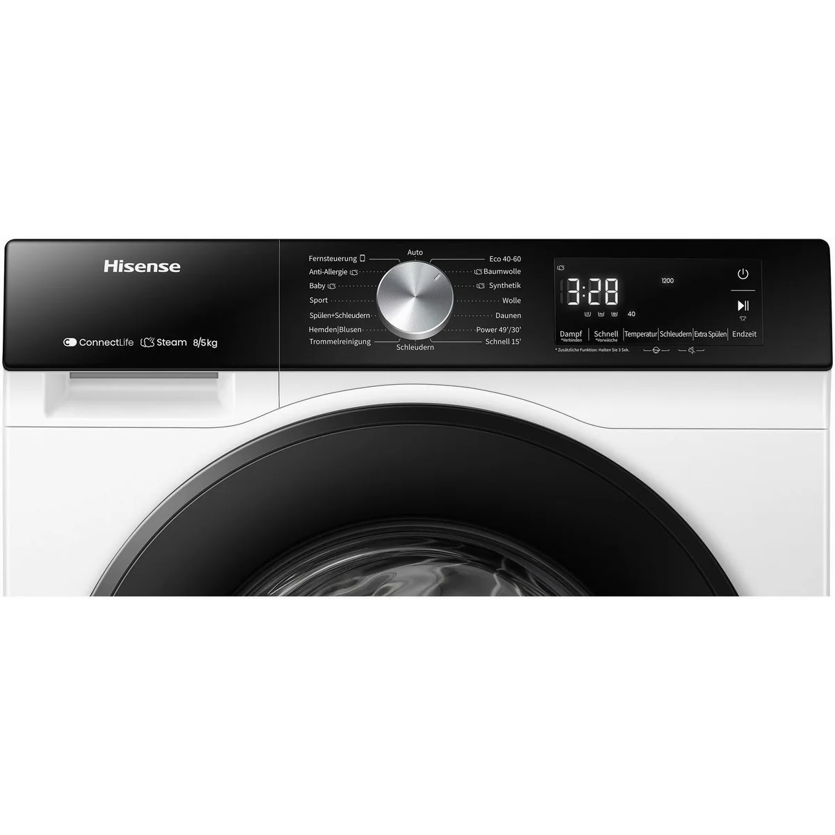 Hisense WD3S8043BW3 Waschtrockner, 8 kg Wasch- & 5 kg Trockenkapazität, leiser Invertermotor 5