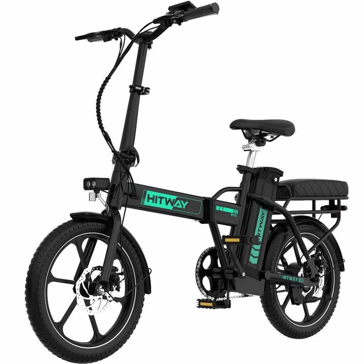 HITWAY E-Bike BK5 Klapprad, herausnehmbarer 468Wh Akku, kompakt faltbar für Stadt und Pendeln