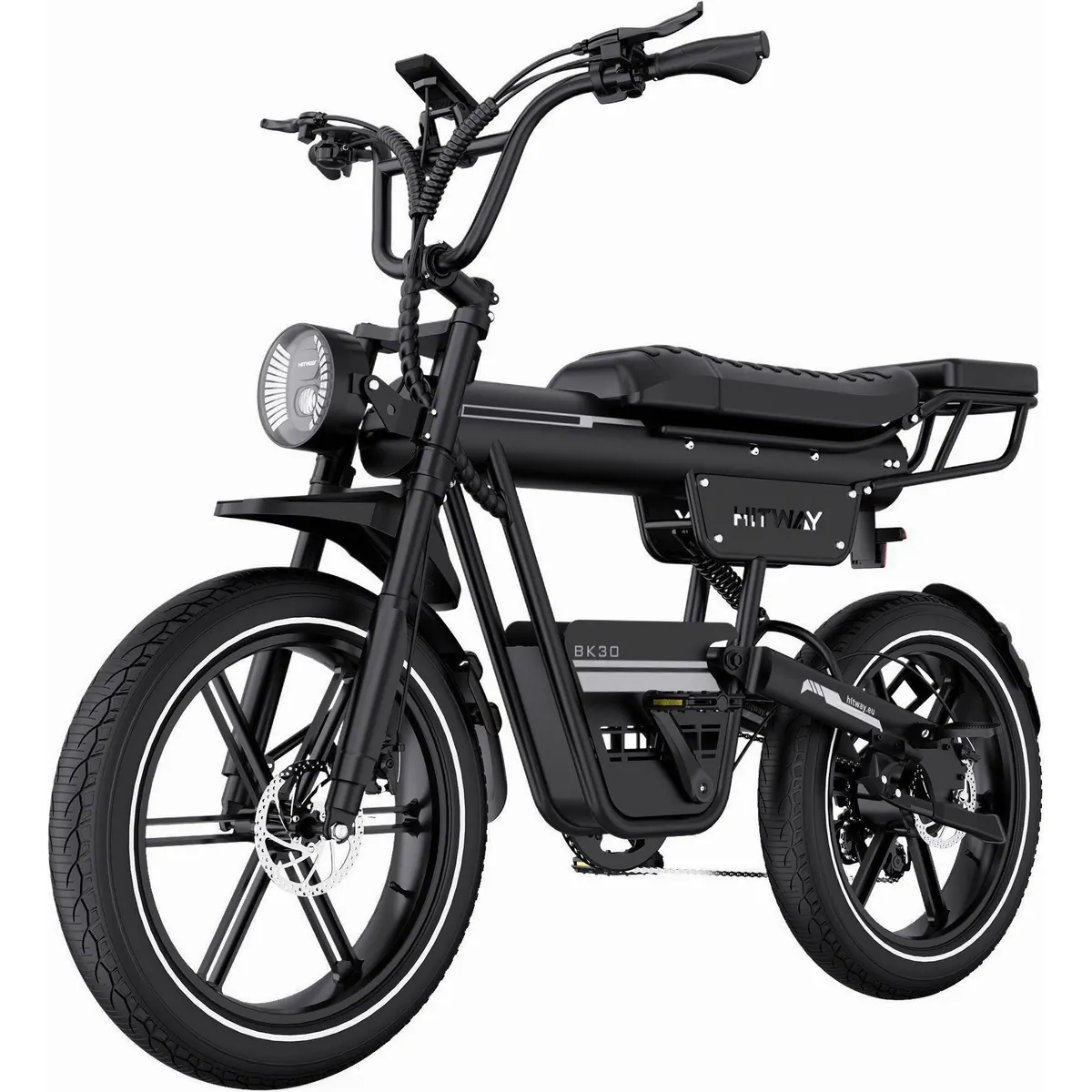 HITWAY E-Bike BK30, hohe Reichweite, robuste Reifen, schlüsselloser Zugang