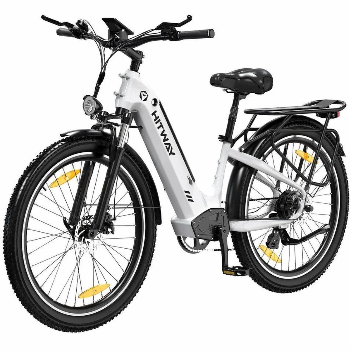 HITWAY E-Bike BK16, leistungsstarker Akku, 250W Motor, Shimano 7-Gang-Schaltung