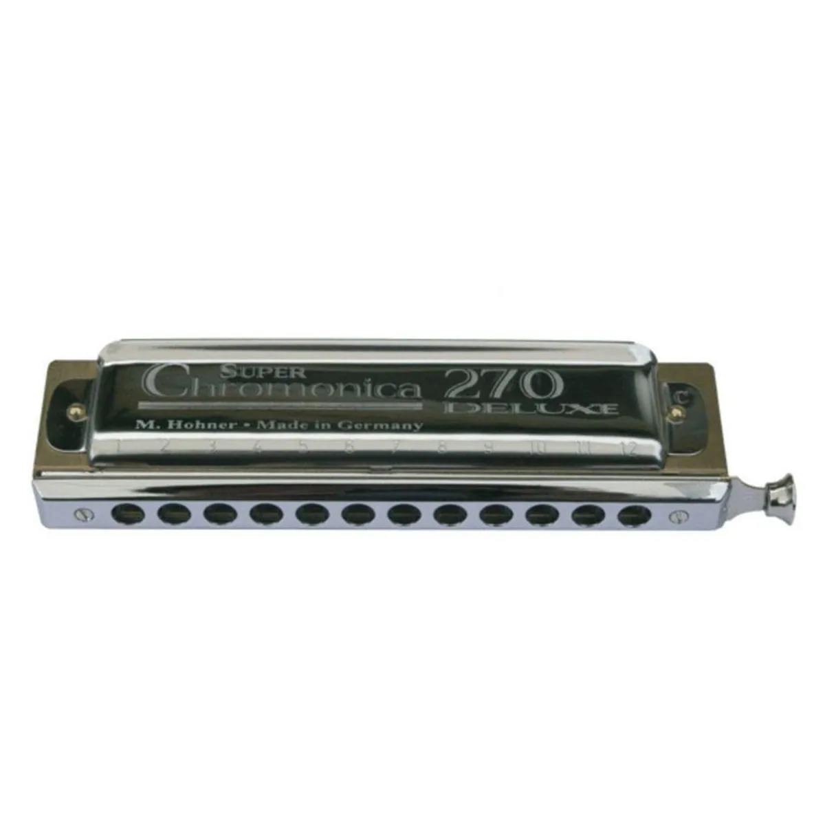Hohner Chromonica Deluxe 270/48, 48 Stimmzungen, Messing-Stimmplatte, Birnbaum-Kanzellenkörper 2