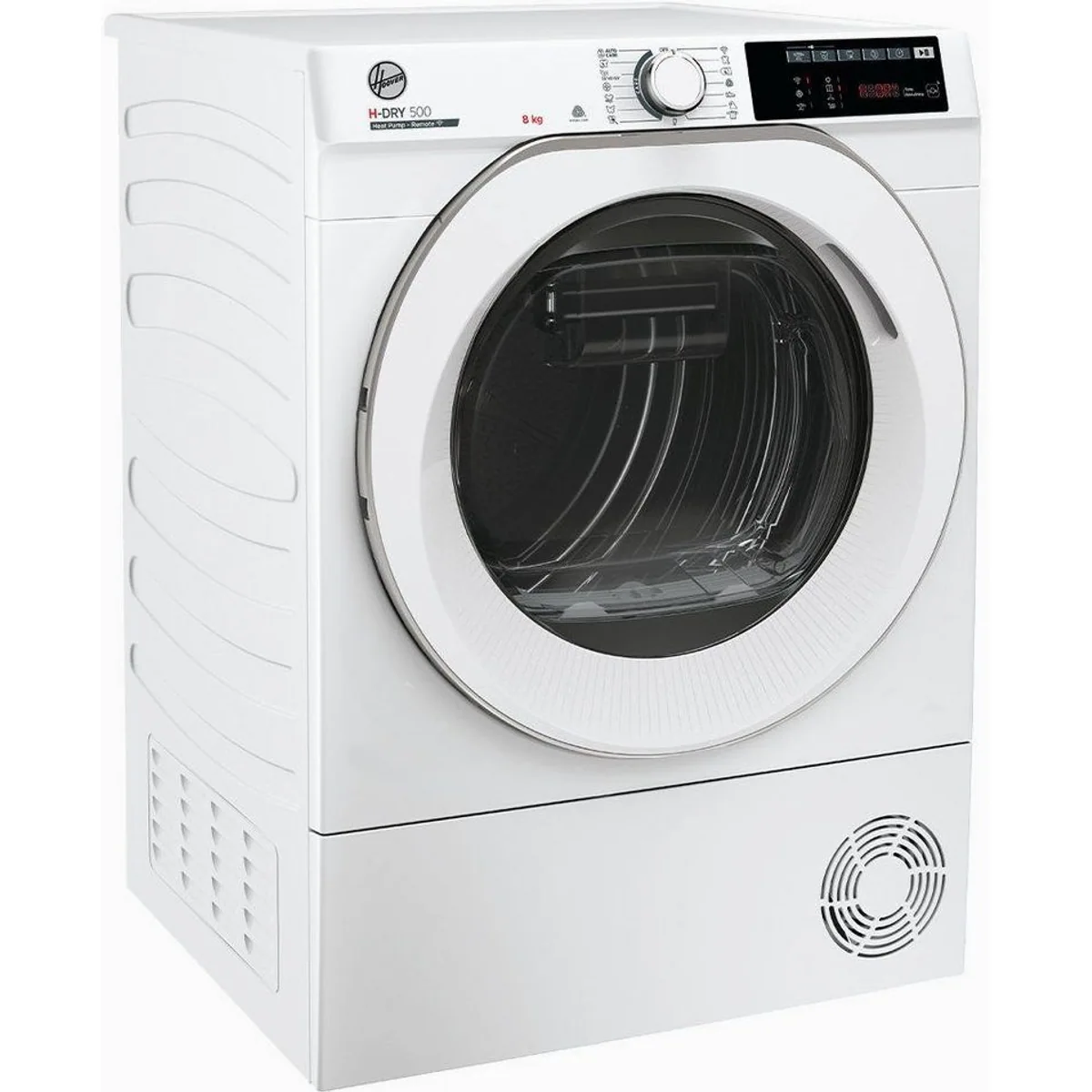 Hoover NDE H8A2TCEXS-S Wärmepumpentrockner, smarte Technologie, AquaVision, 5D-Display