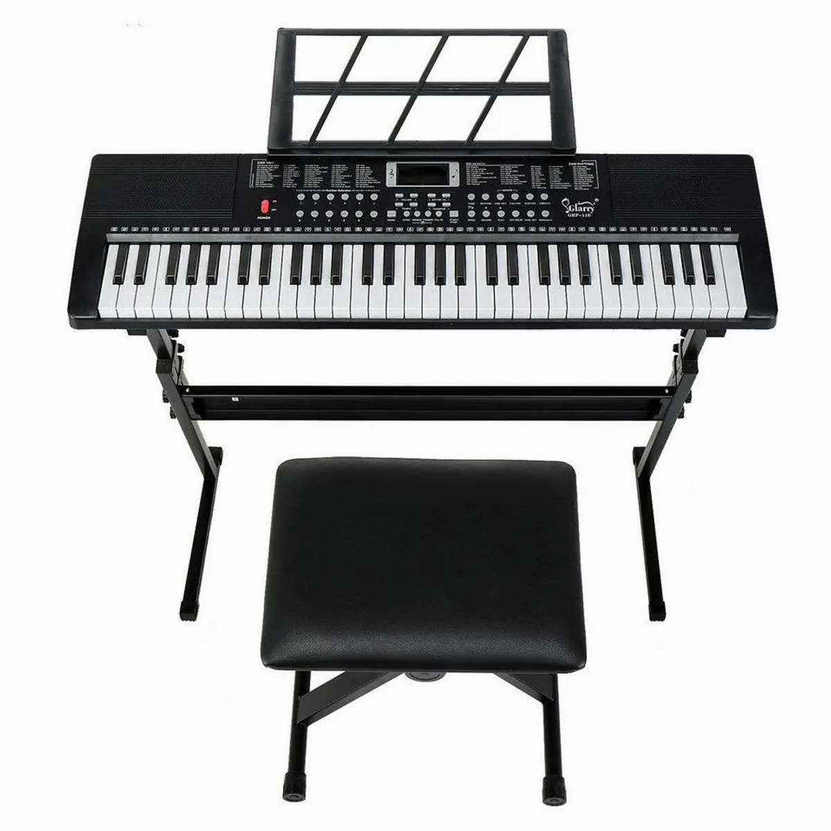 HT Digitalpiano Keyboard 61 Tasten, hervorragende Klangqualität, 3 Lernmodi